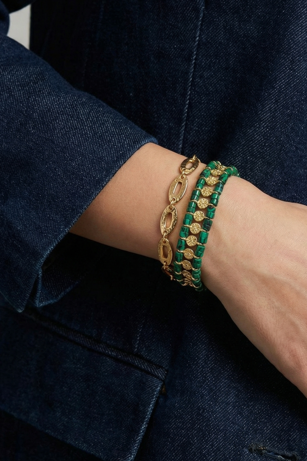 Golden Hue Gold Plated Bracelet - 1