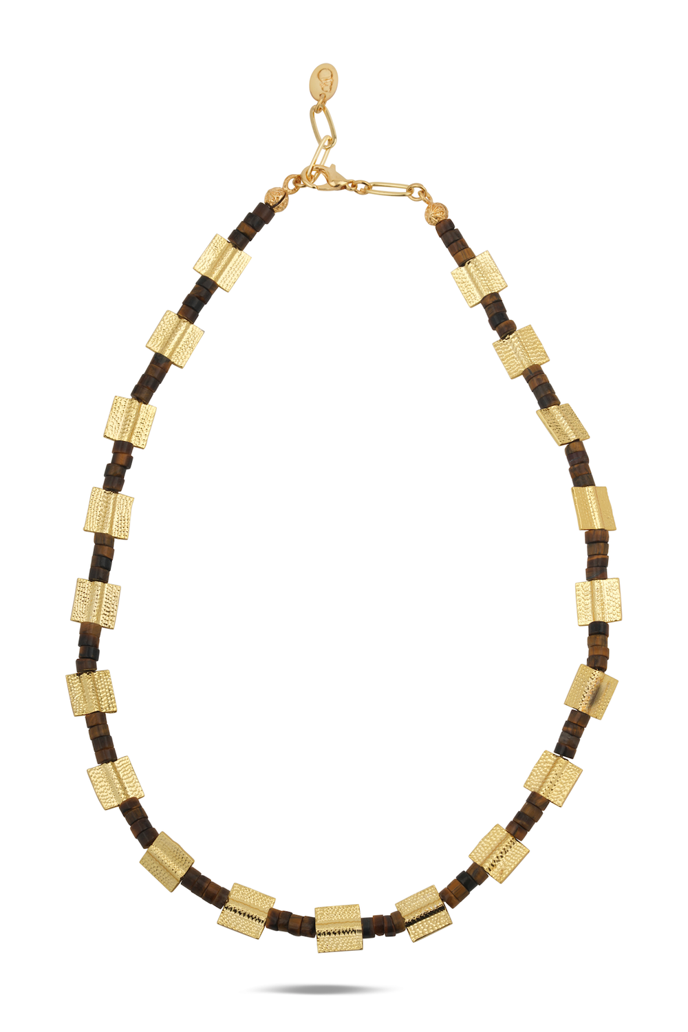 Temple Sun Tiger Eye Necklace - 0