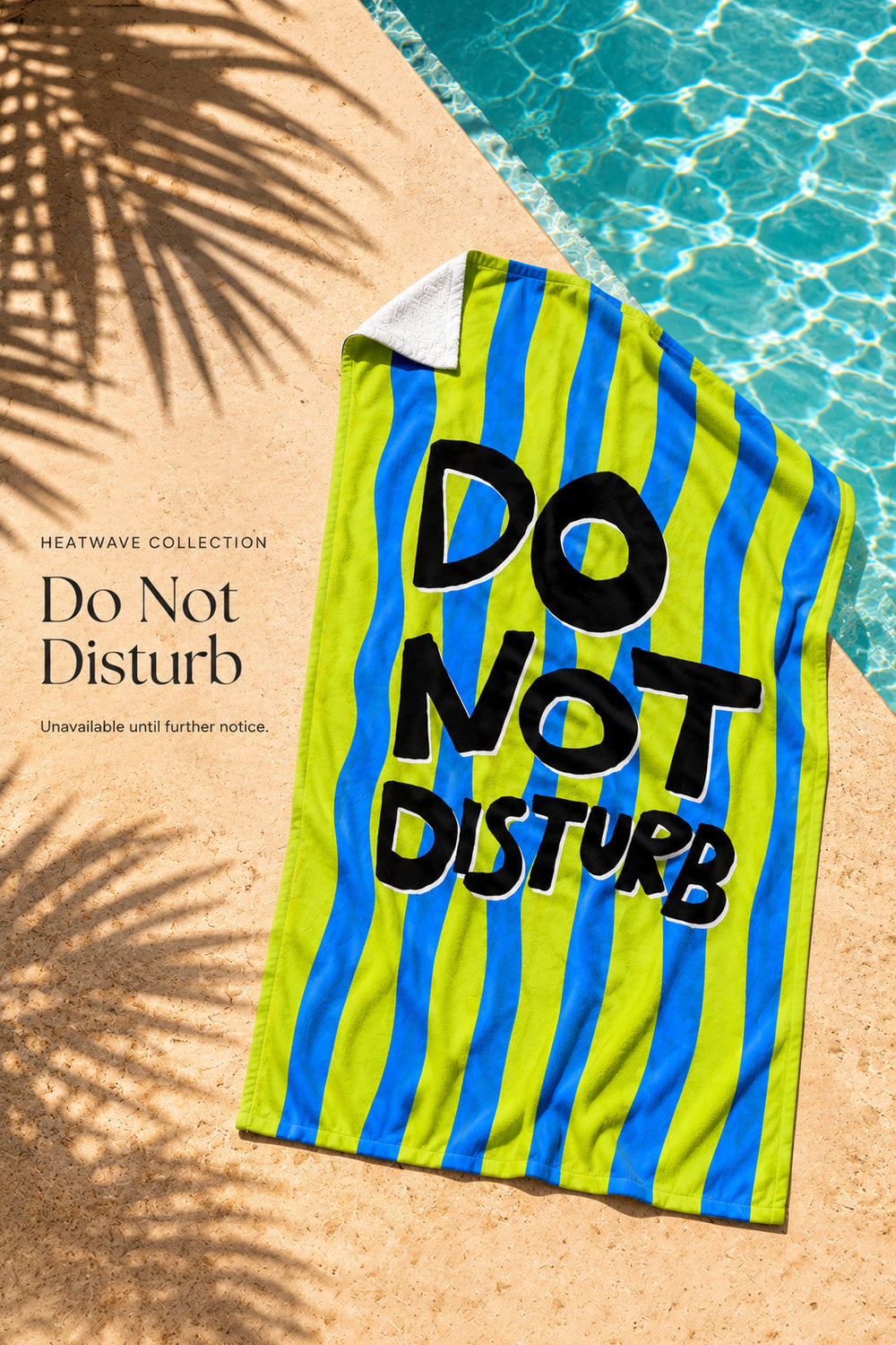 Heatwave Plaj Havlusu Do Not Disturb Yeşil - 1