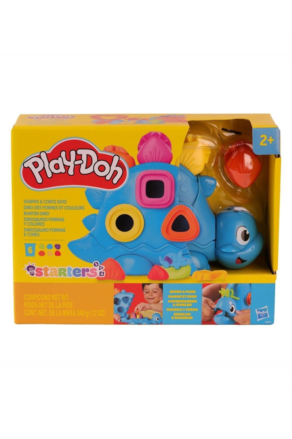 Play-Doh Şekiller ve Renkler Dino Oyun Seti +3 Yaş - 0