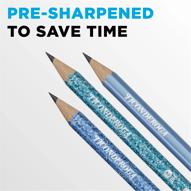 Dixon Ticonderoga The World'S Best Pencil Arctic Blue ( Soft ) 10'Lu Kurşun Kalem