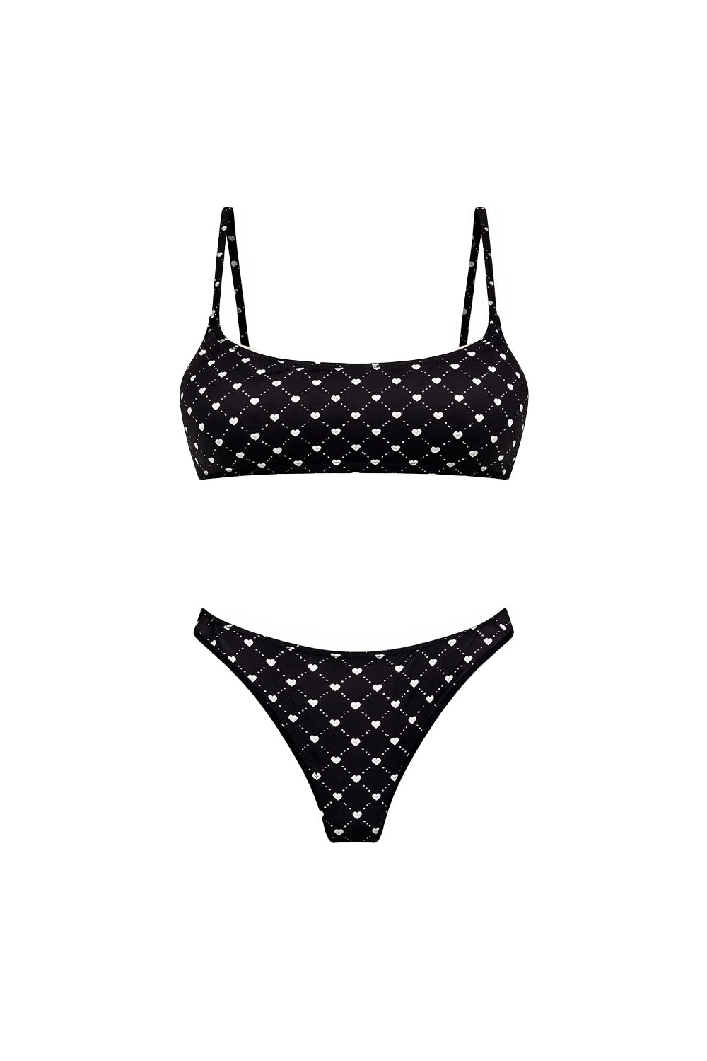 Quande-Sassy Crop Bikini // Qn-920 Tek Alt-Bikini & Mayo-1-Milagron.com
