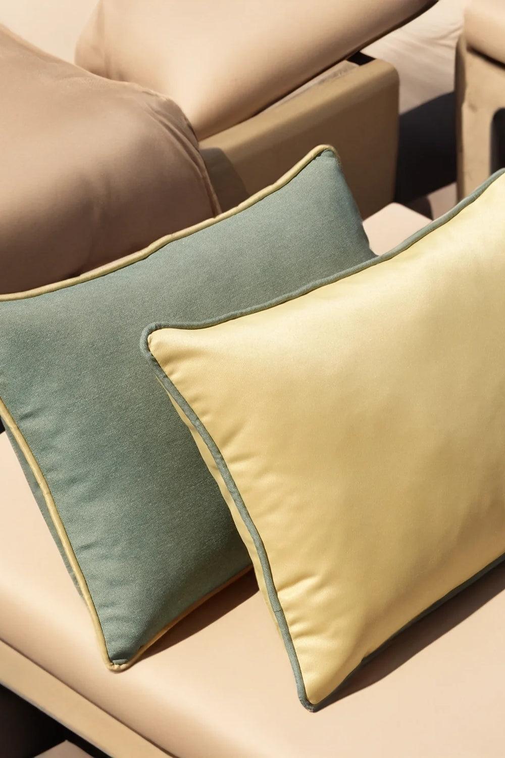 22 Maggio Istanbul-Camogli Zeytin Yeşili Dış Mekan Dekoratif Yastık 35x55 cm-Yastık-1-Milagron.com