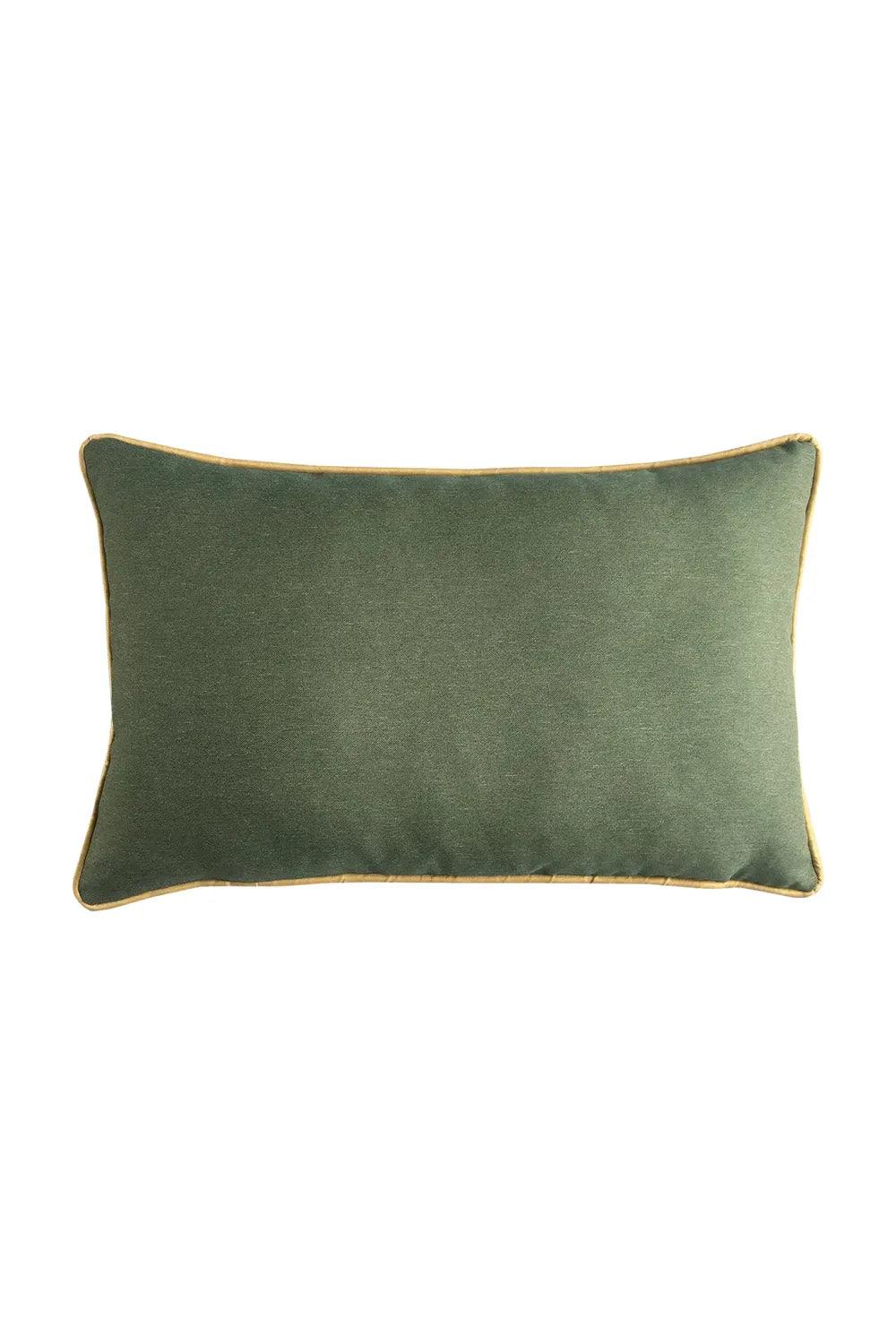 22 Maggio Istanbul-Camogli Zeytin Yeşili Dış Mekan Dekoratif Yastık 35x55 cm-Yastık-6-Milagron.com