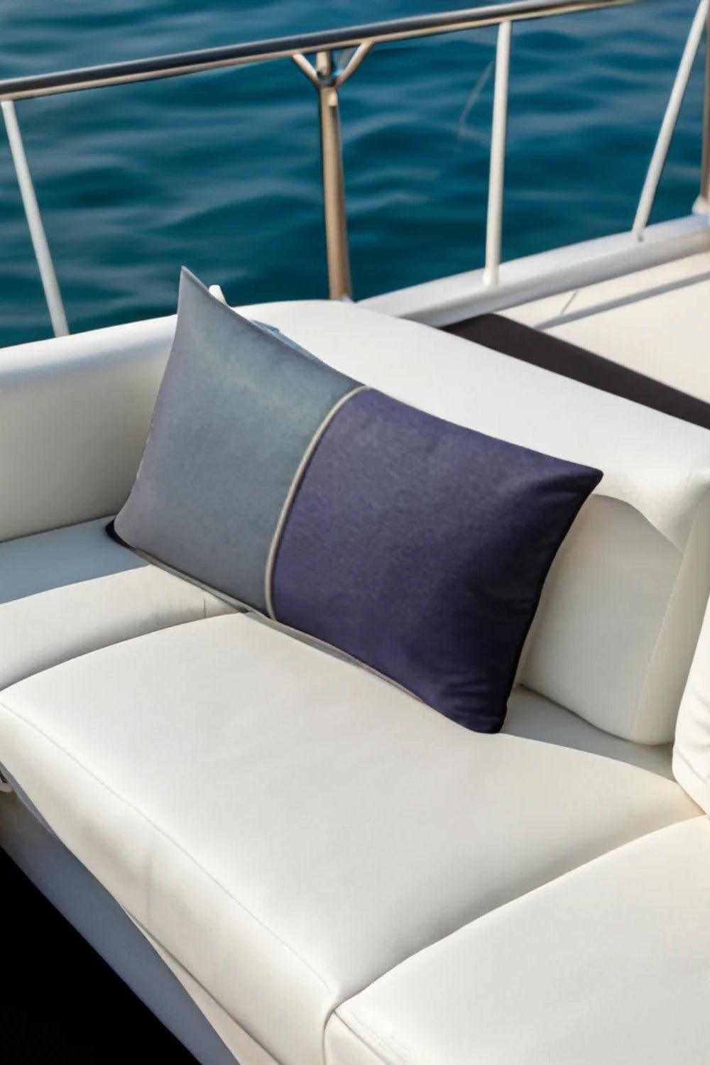 22 Maggio Istanbul-Marina Lacivert Dış Mekan Dekoratif Yastık 35x55 cm-Yastık-1-Milagron.com