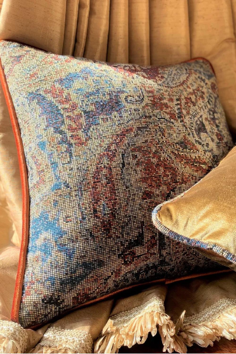 22 Maggio Istanbul-Zeugma Etnik Şal Desen Dokuma Dekoratif Yastık 50x50 cm-Yastık-1-Milagron.com