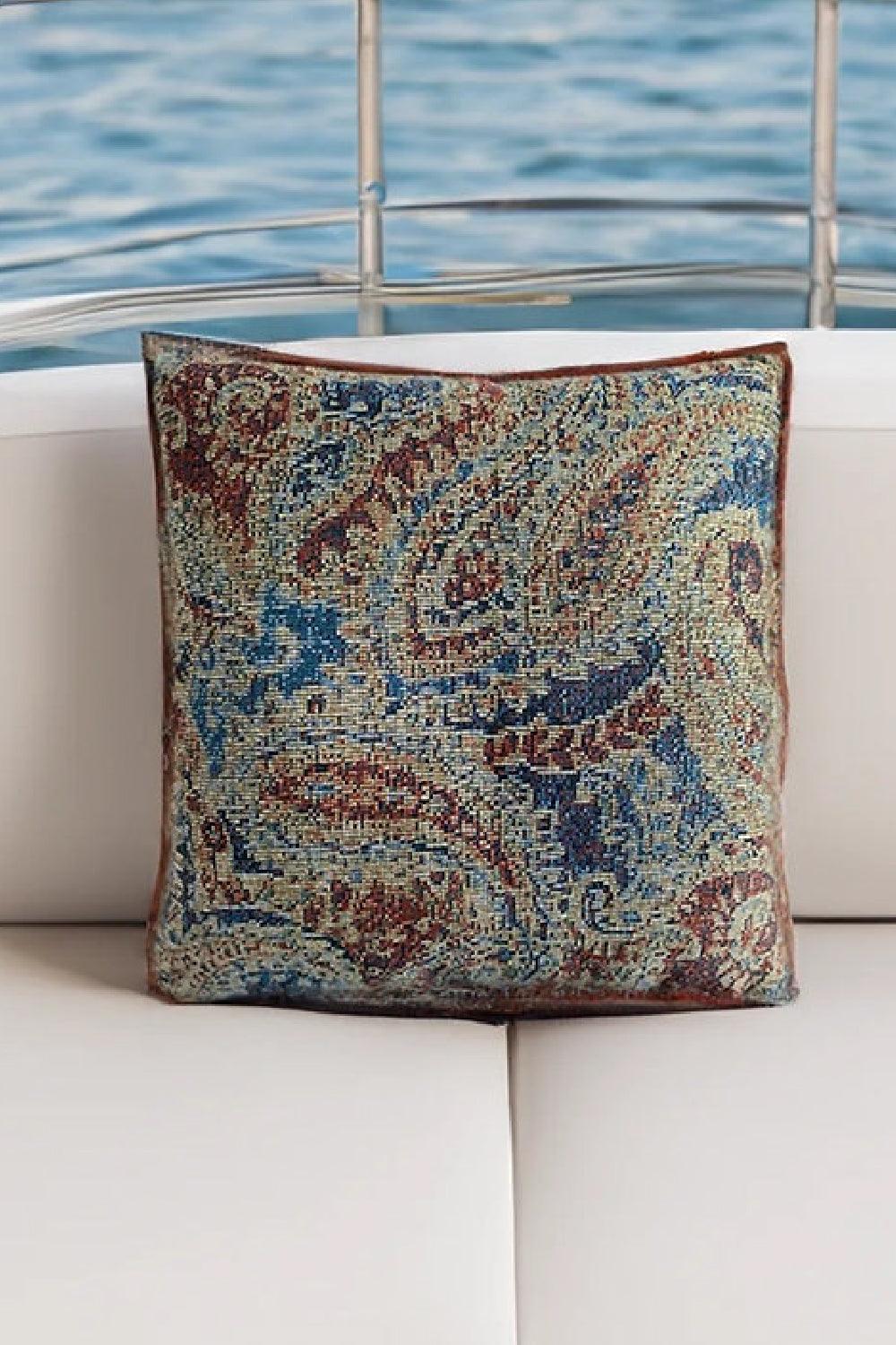 22 Maggio Istanbul-Zeugma Etnik Şal Desen Dokuma Dekoratif Yastık 50x50 cm-Yastık-2-Milagron.com