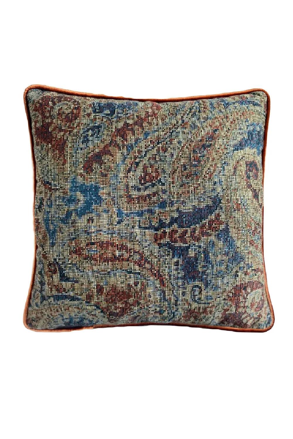 22 Maggio Istanbul-Zeugma Etnik Şal Desen Dokuma Dekoratif Yastık 50x50 cm-Yastık-3-Milagron.com