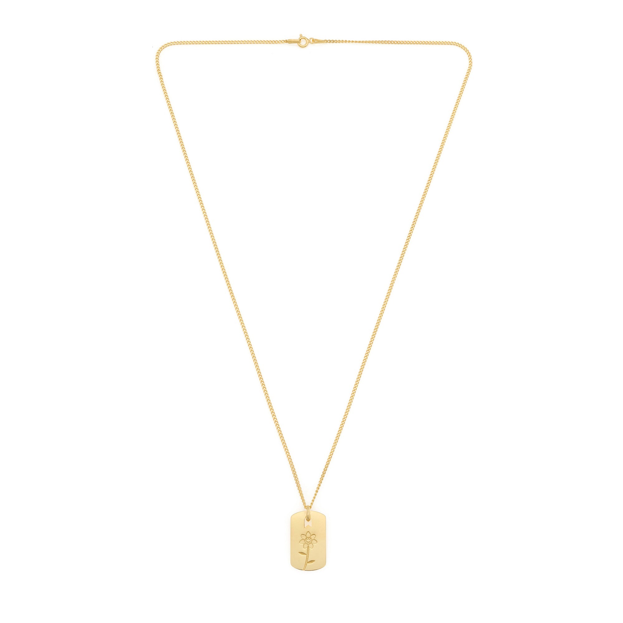 Any Flower Necklace In Gold