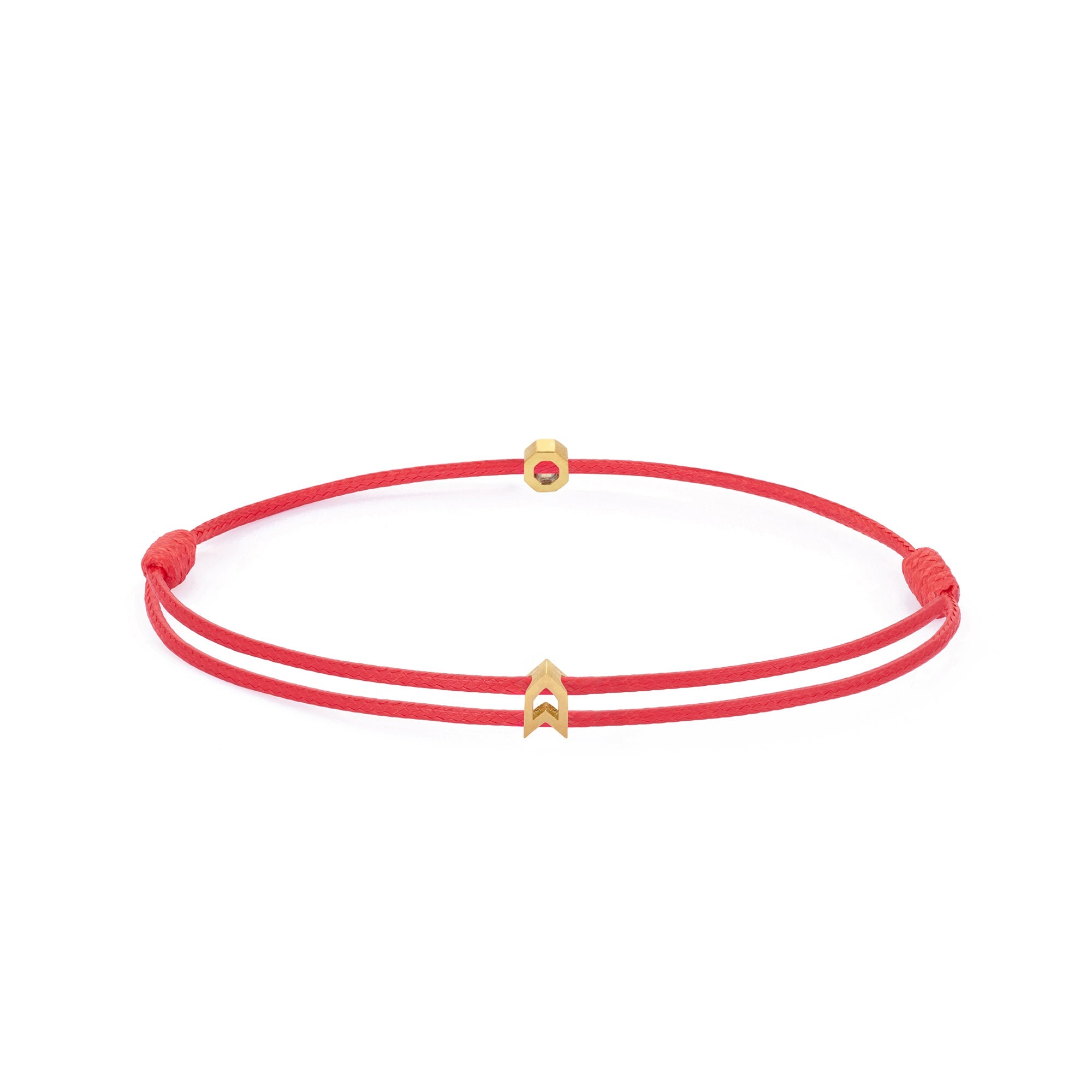 Red Chance Bracelet In Gold