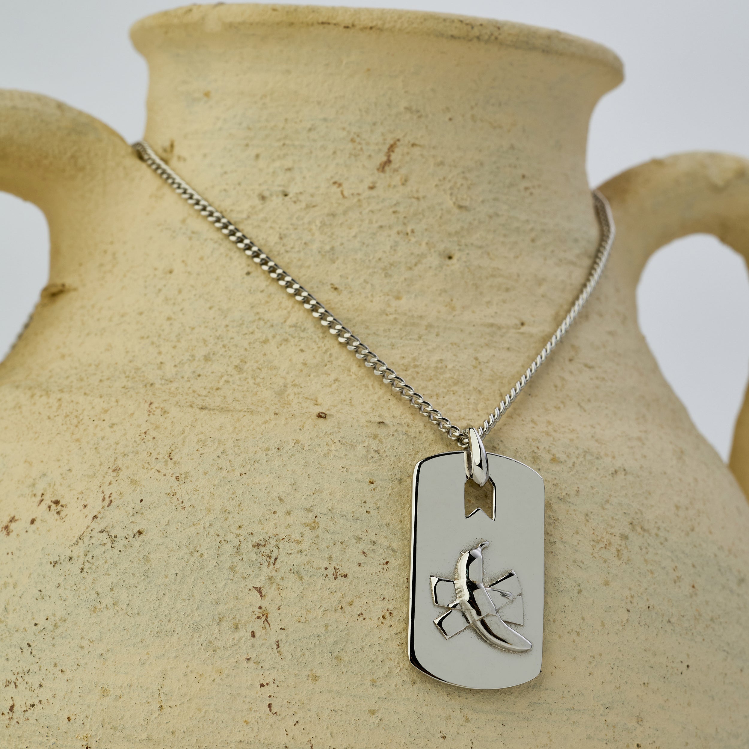 Just Banana Necklace In Silver