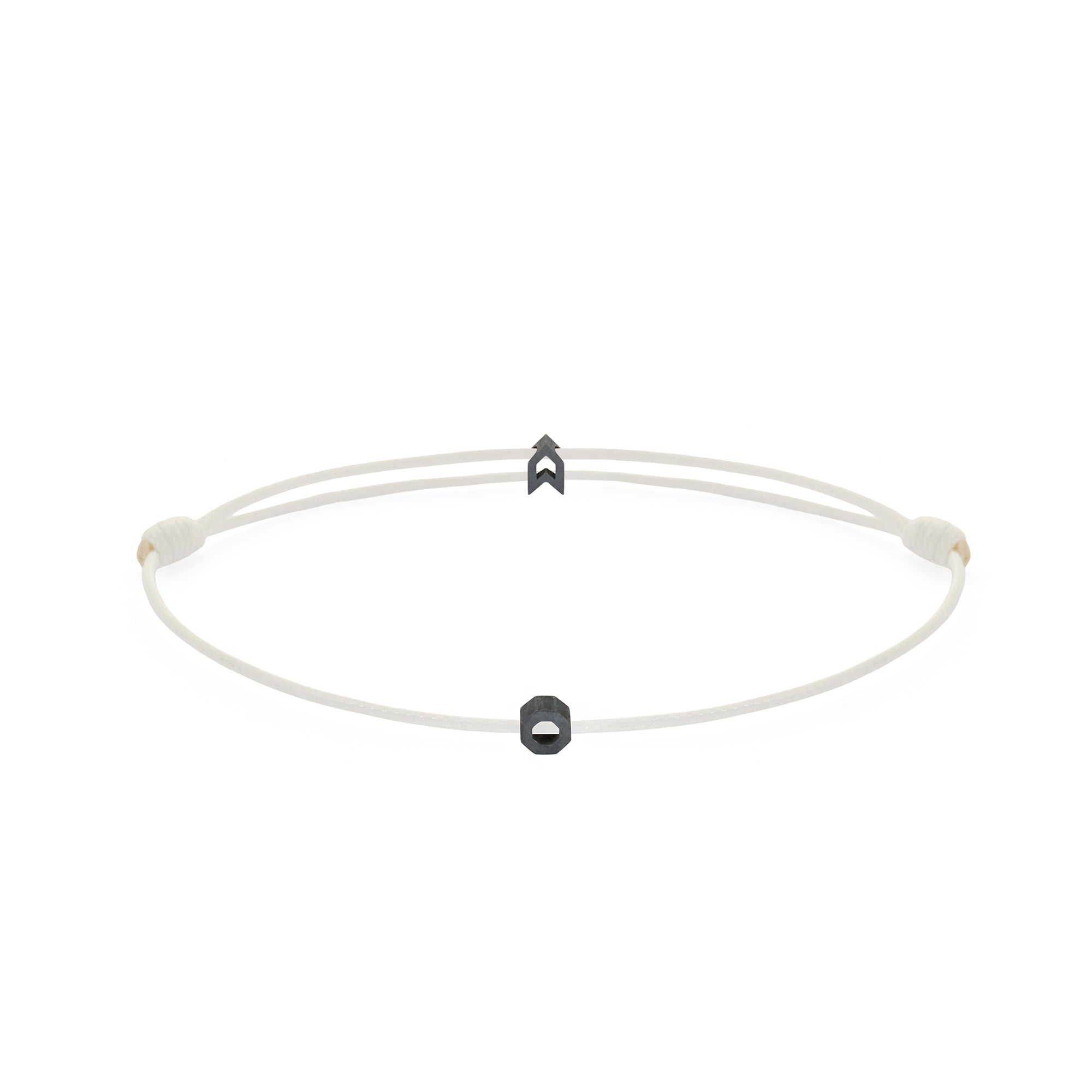 White Chance Bracelet In Oxide
