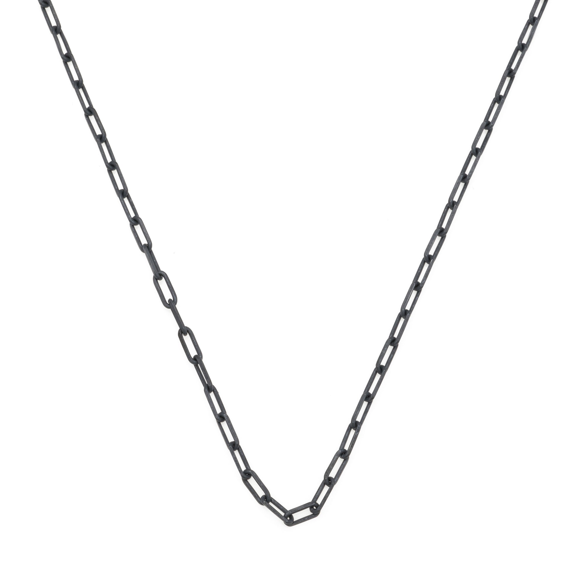 Paperclip Chain Necklace In Oxide