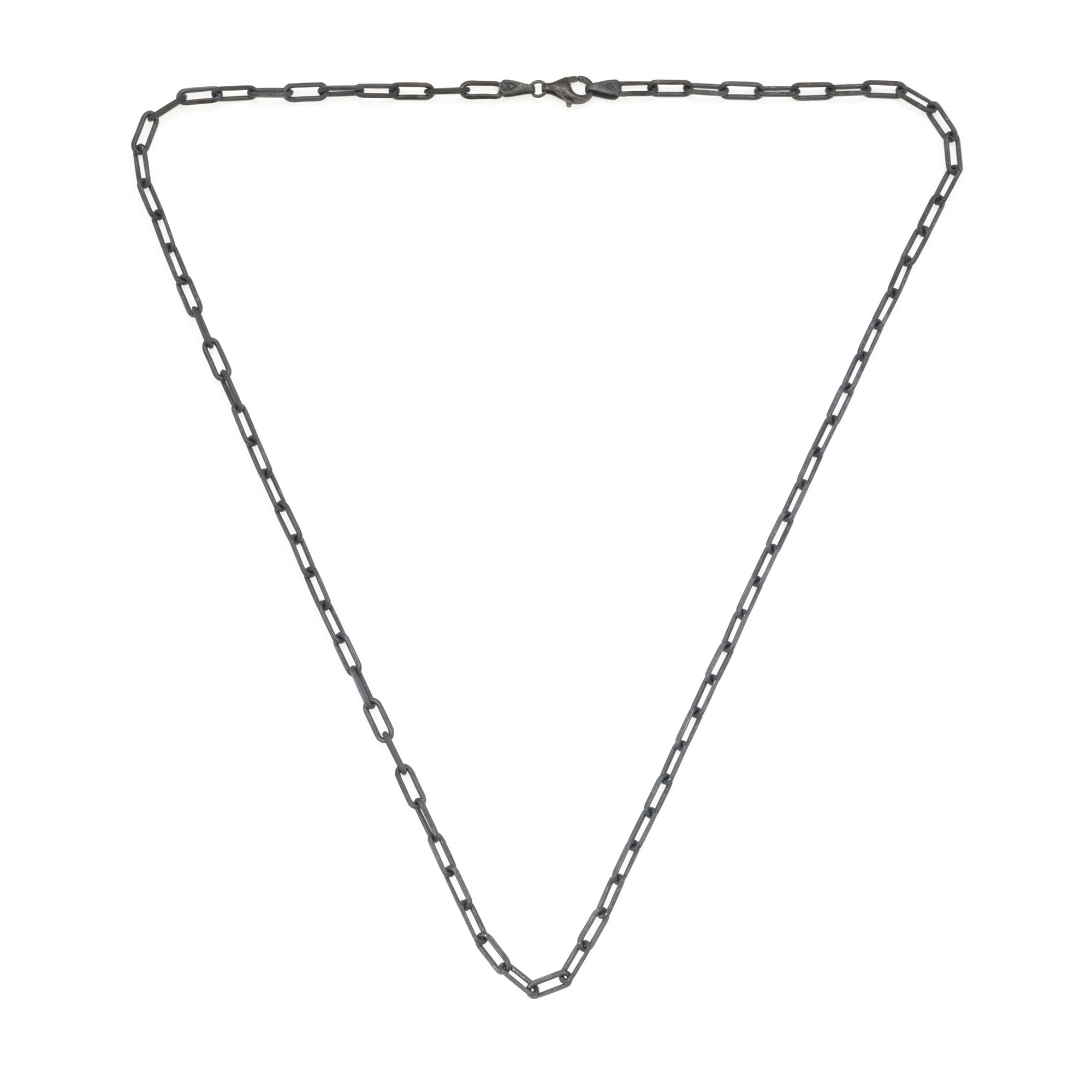Paperclip Chain Necklace In Oxide