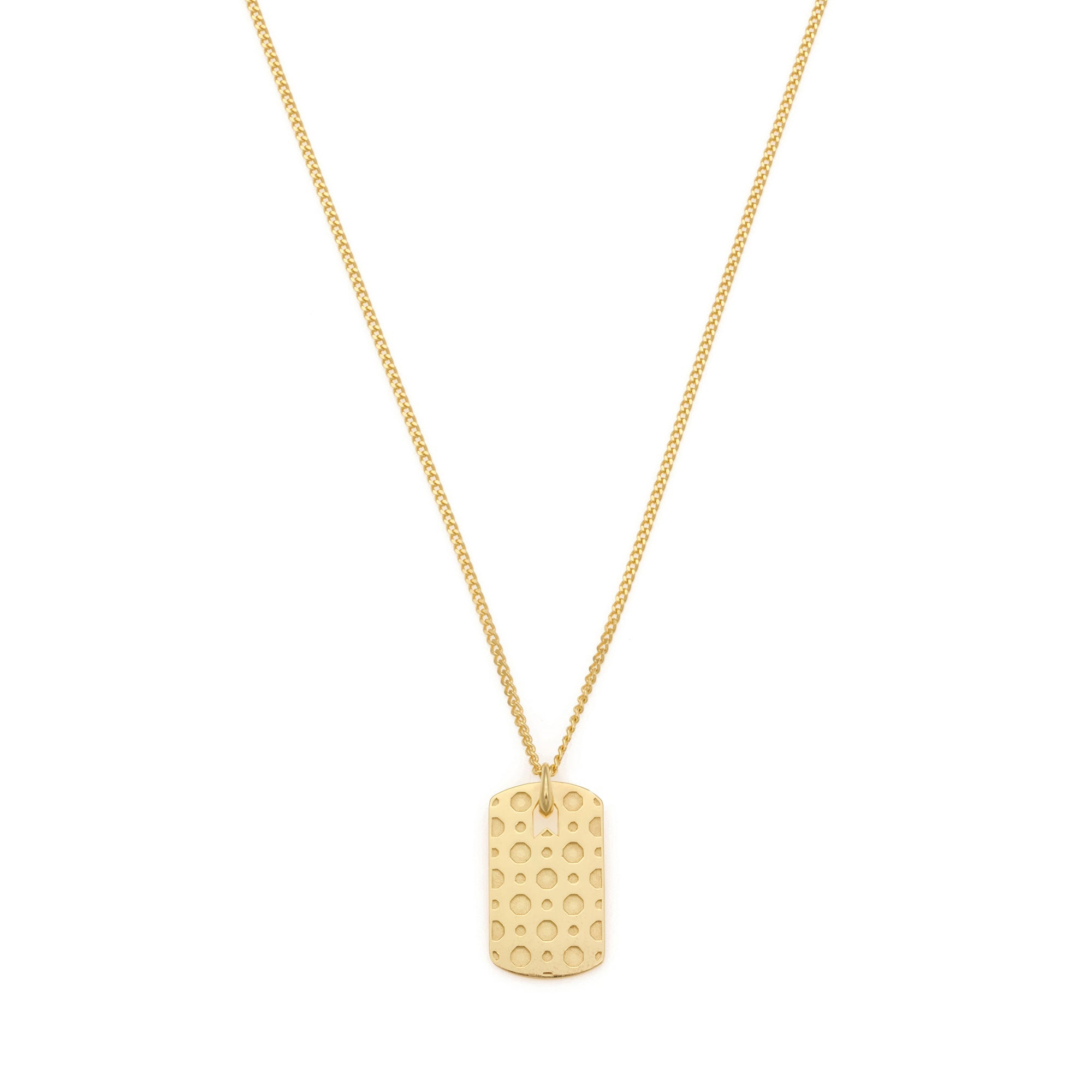 Pattern Necklace In Gold