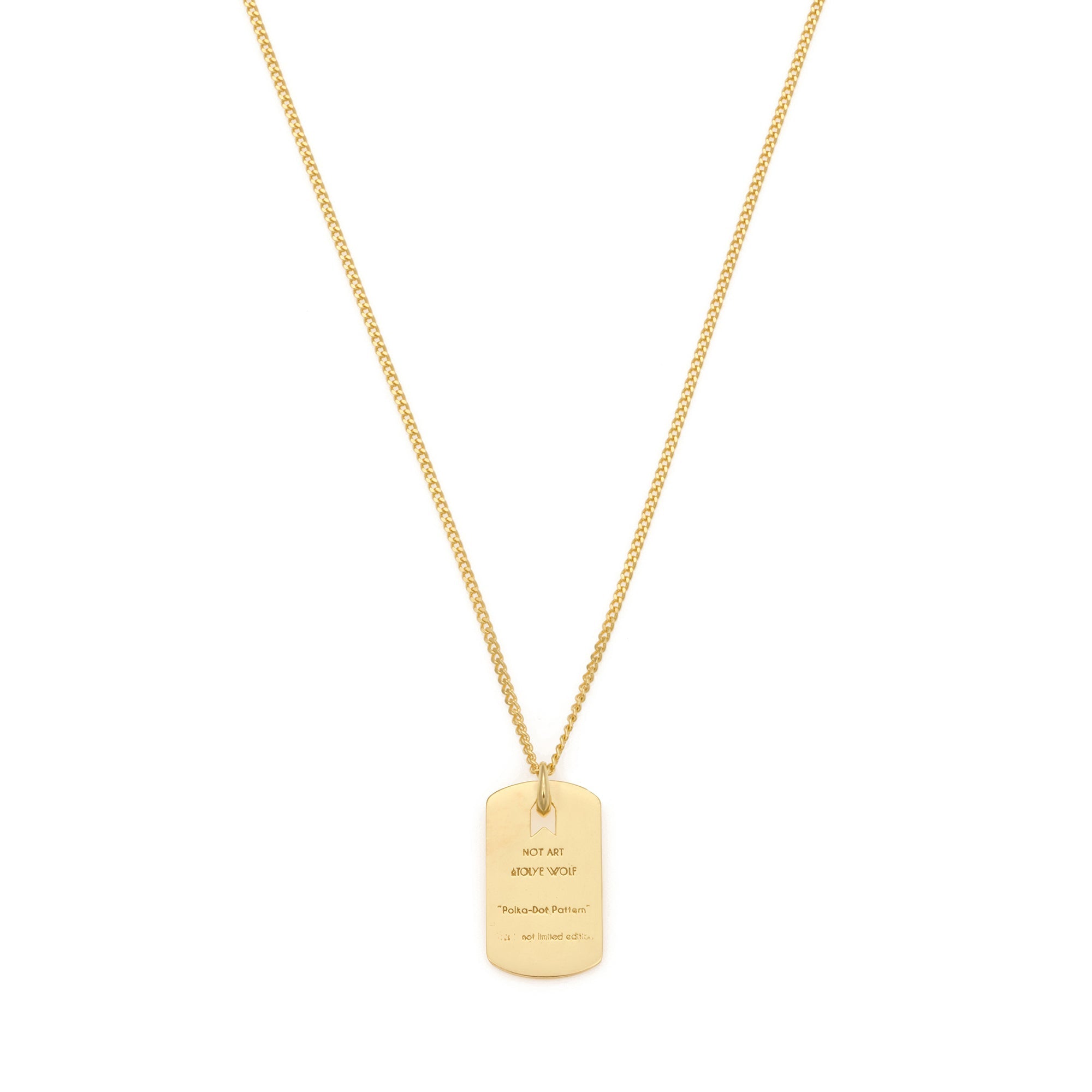 Pattern Necklace In Gold