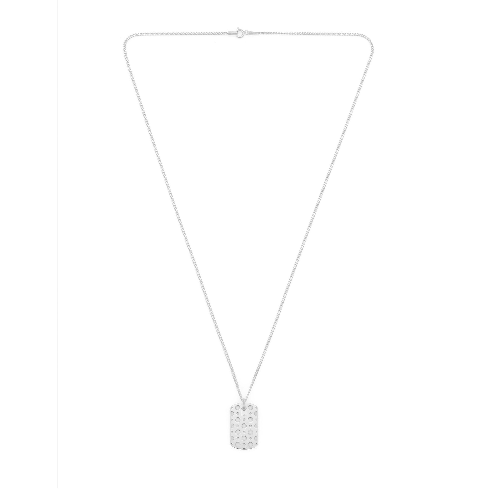 Pattern Necklace In Silver