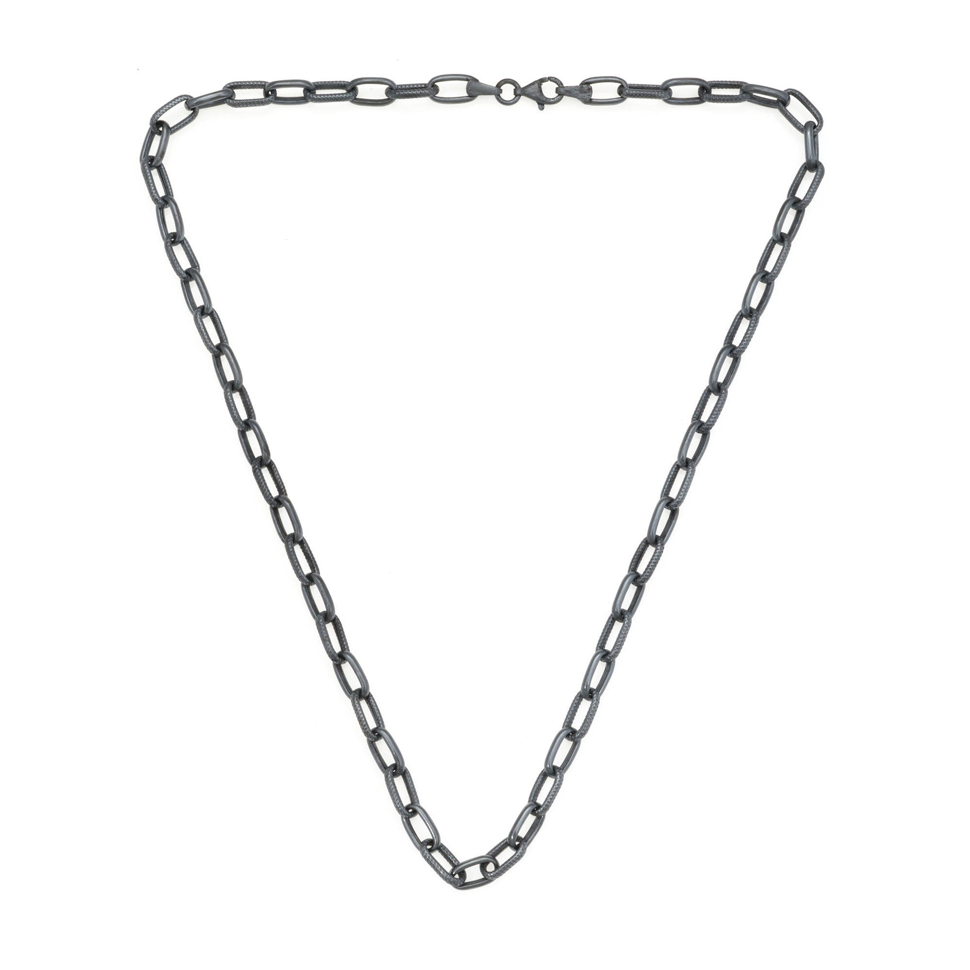 Rivet Chain Necklace In Oxide
