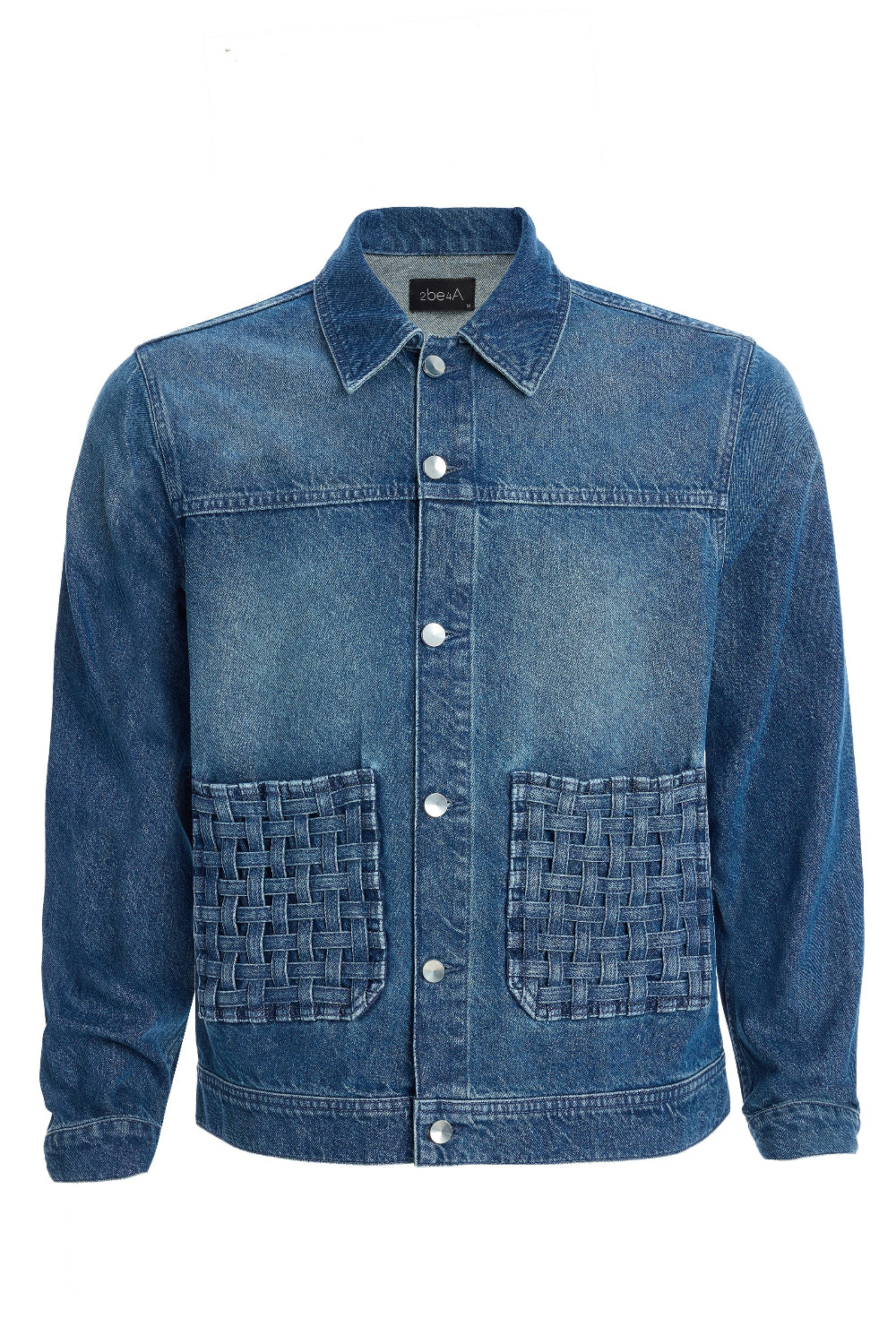 2be4A-Erkek örme Cepli Denim Ceket-1-Milagron.com