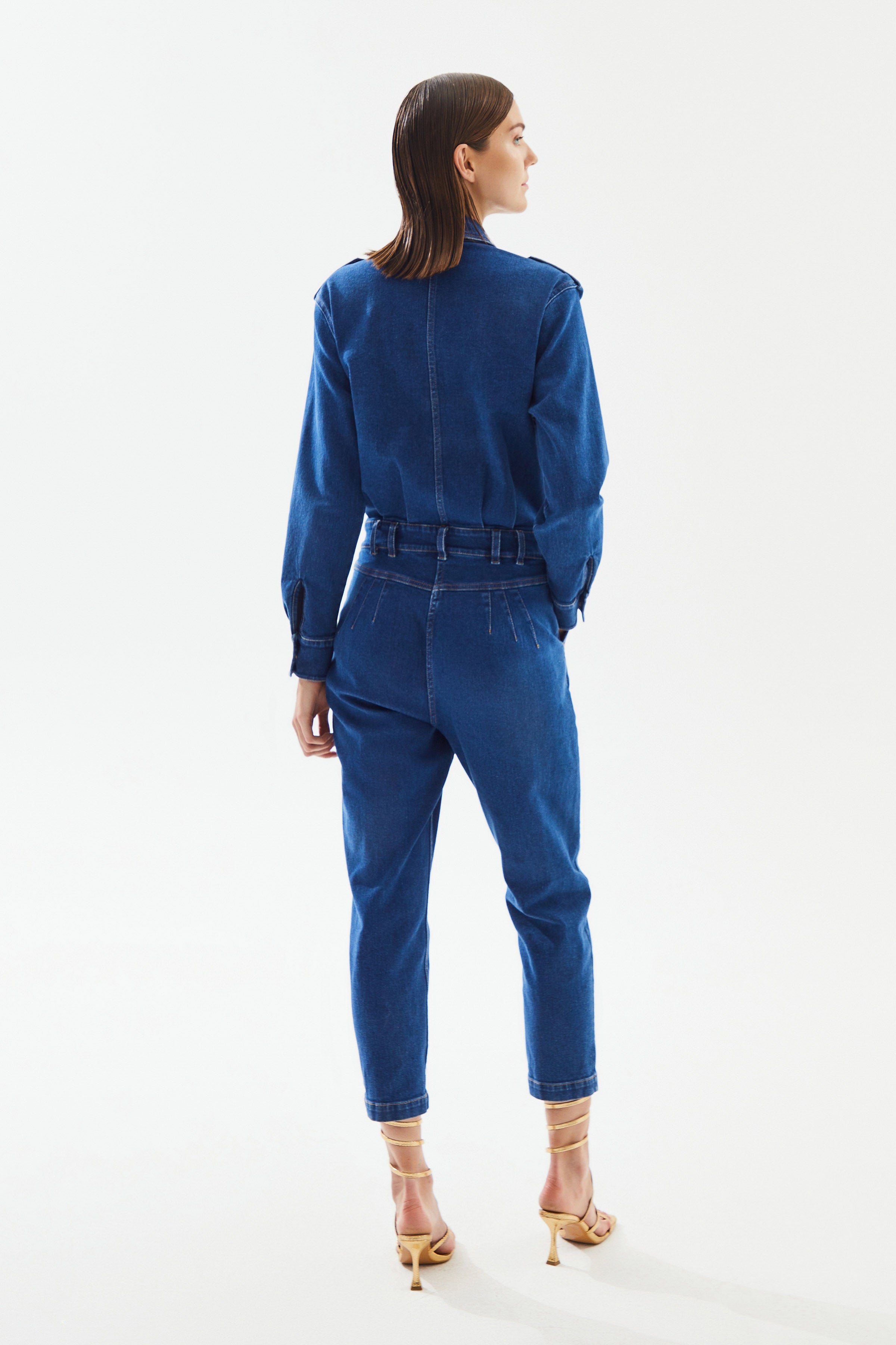 2be4A-Kadın Cepli Denim Tulum-6-Milagron.com