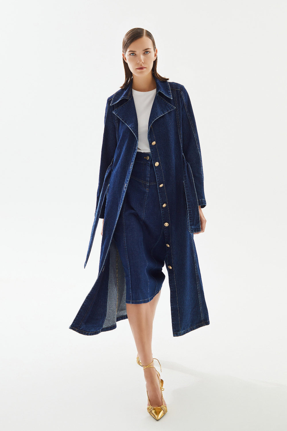 2be4A-Kadın Denim Trençkot-Trençkot-4-Milagron.com