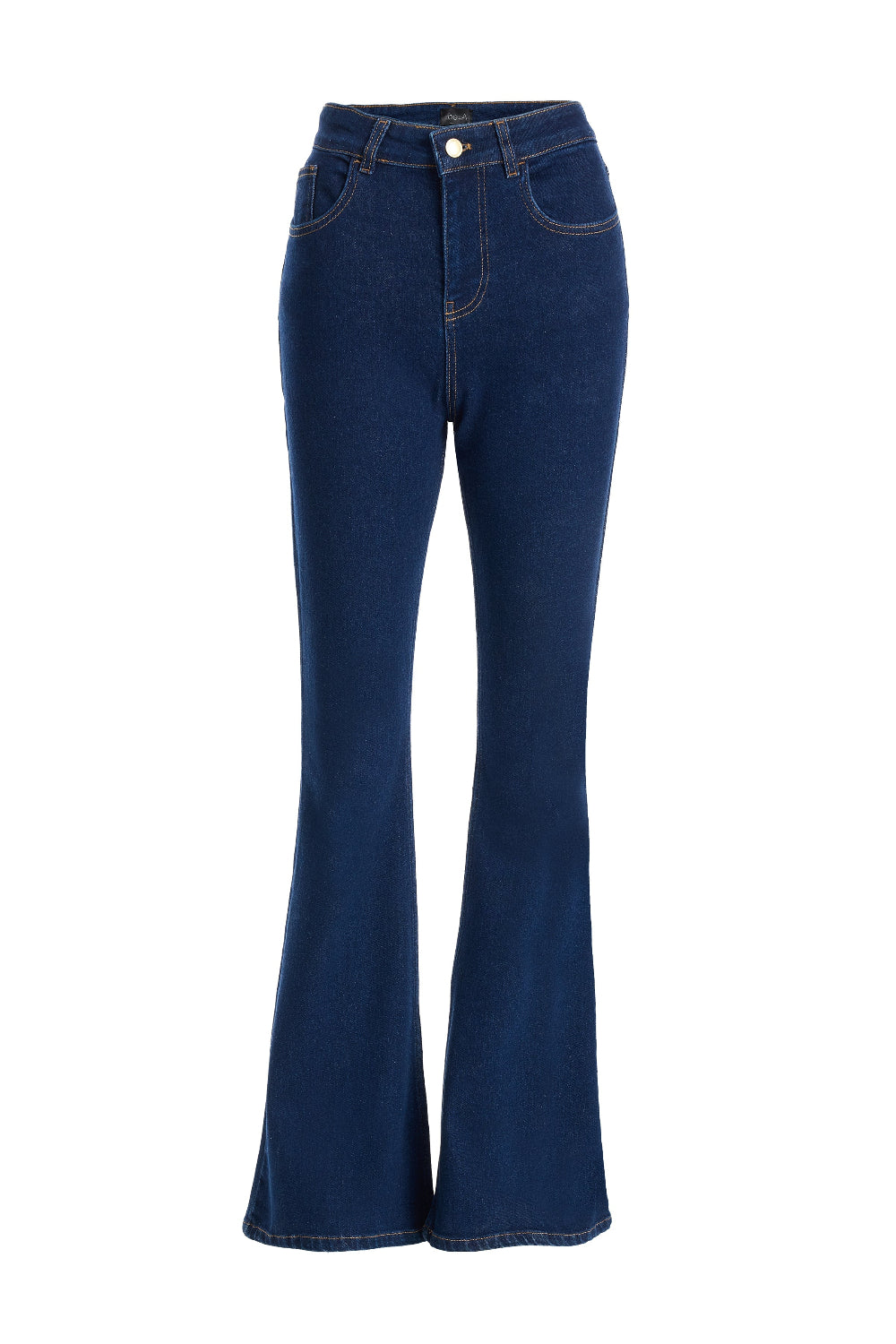 2be4A-Kadın High Rise Flare Denim Pantolon-Kot Pantolon-2-Milagron.com