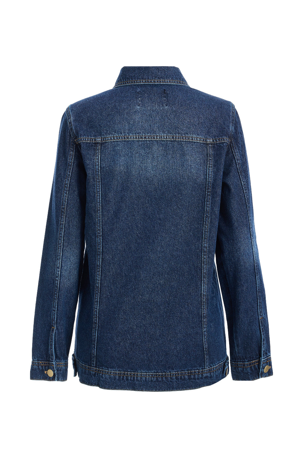 2be4A-Kadın Klasik Denim Ceket-Ceket-3-Milagron.com
