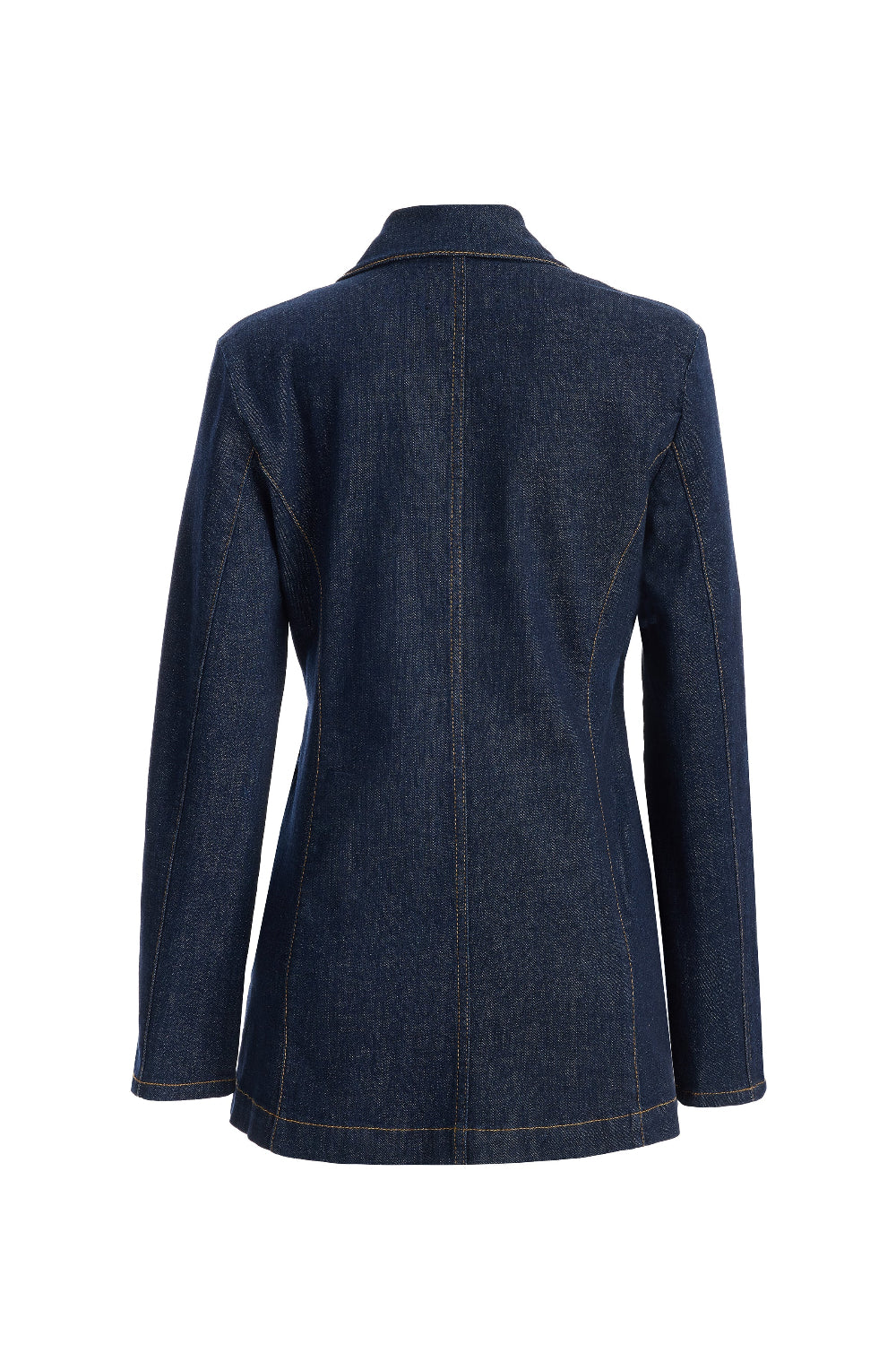 2be4A-Kadın Kol Yırtmaçlı Blazer Denim Ceket-Blazer Ceket-3-Milagron.com