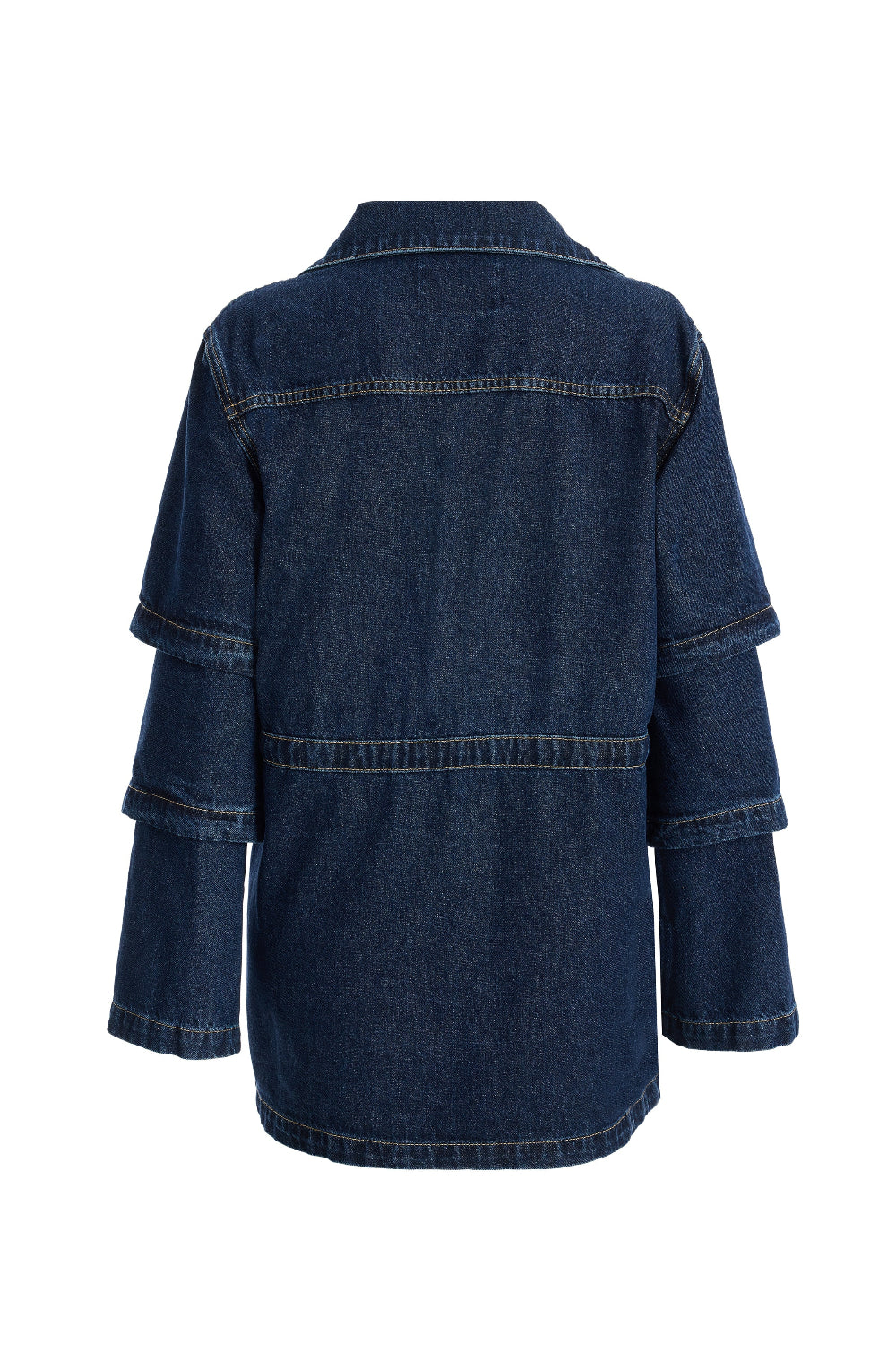 2be4A-Kadın Kolları Kısalabilen Denim Ceket-Ceket-3-Milagron.com