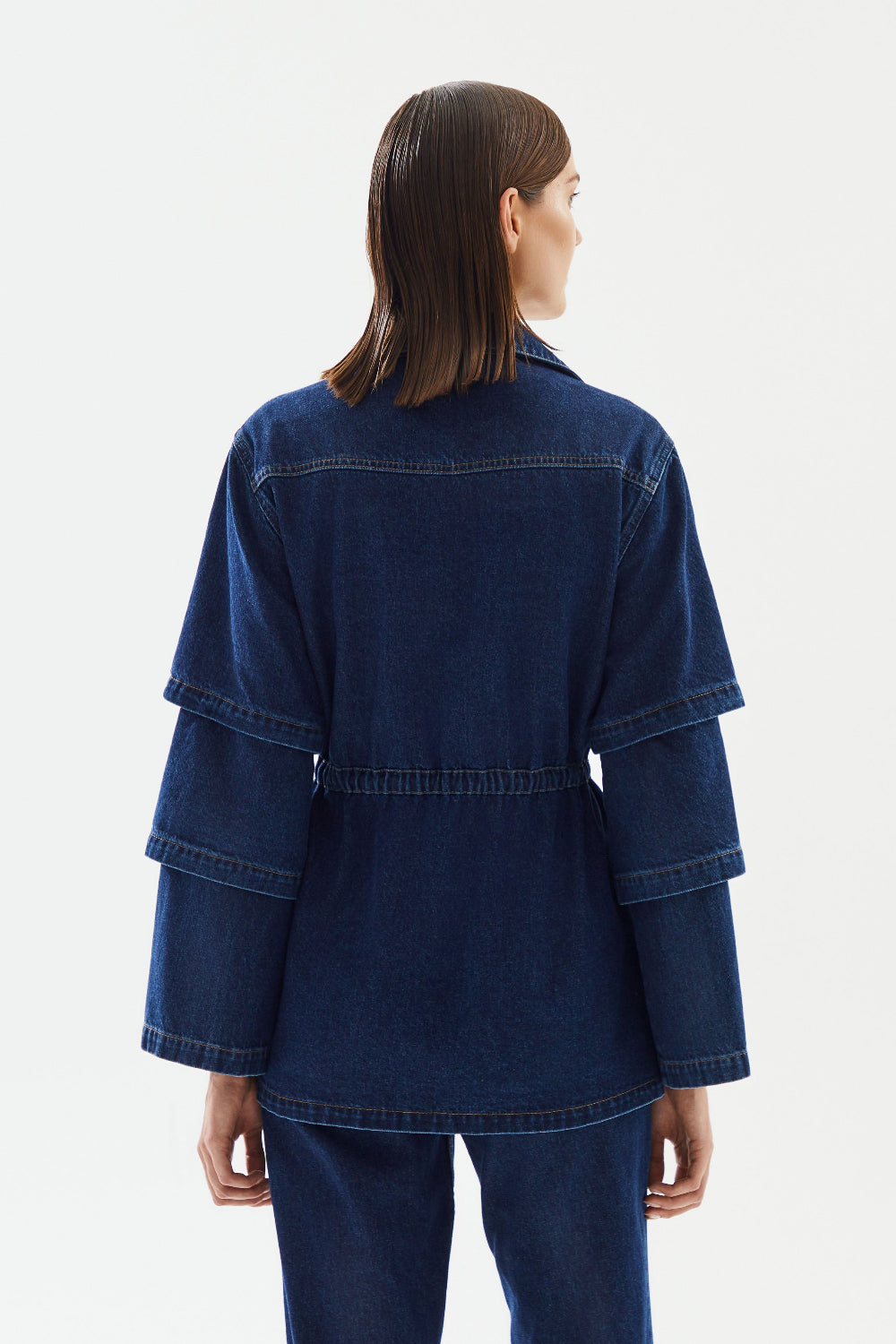 2be4A-Kadın Kolları Kısalabilen Denim Ceket-Ceket-6-Milagron.com