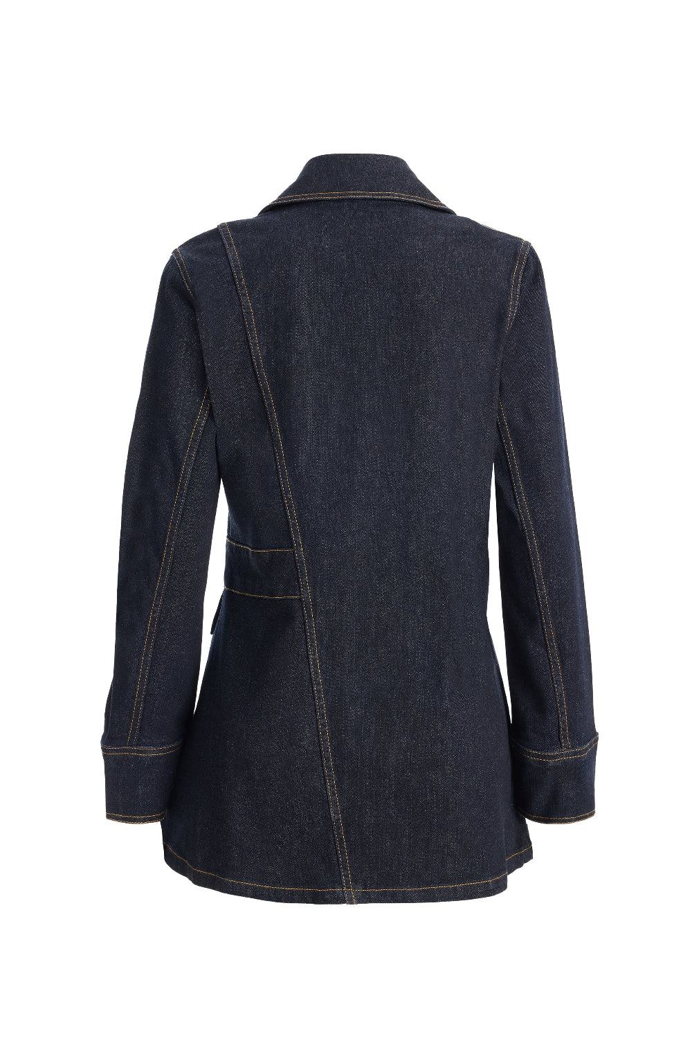 2be4A-Kadın Kruvaze Denim Ceket-Ceket-3-Milagron.com