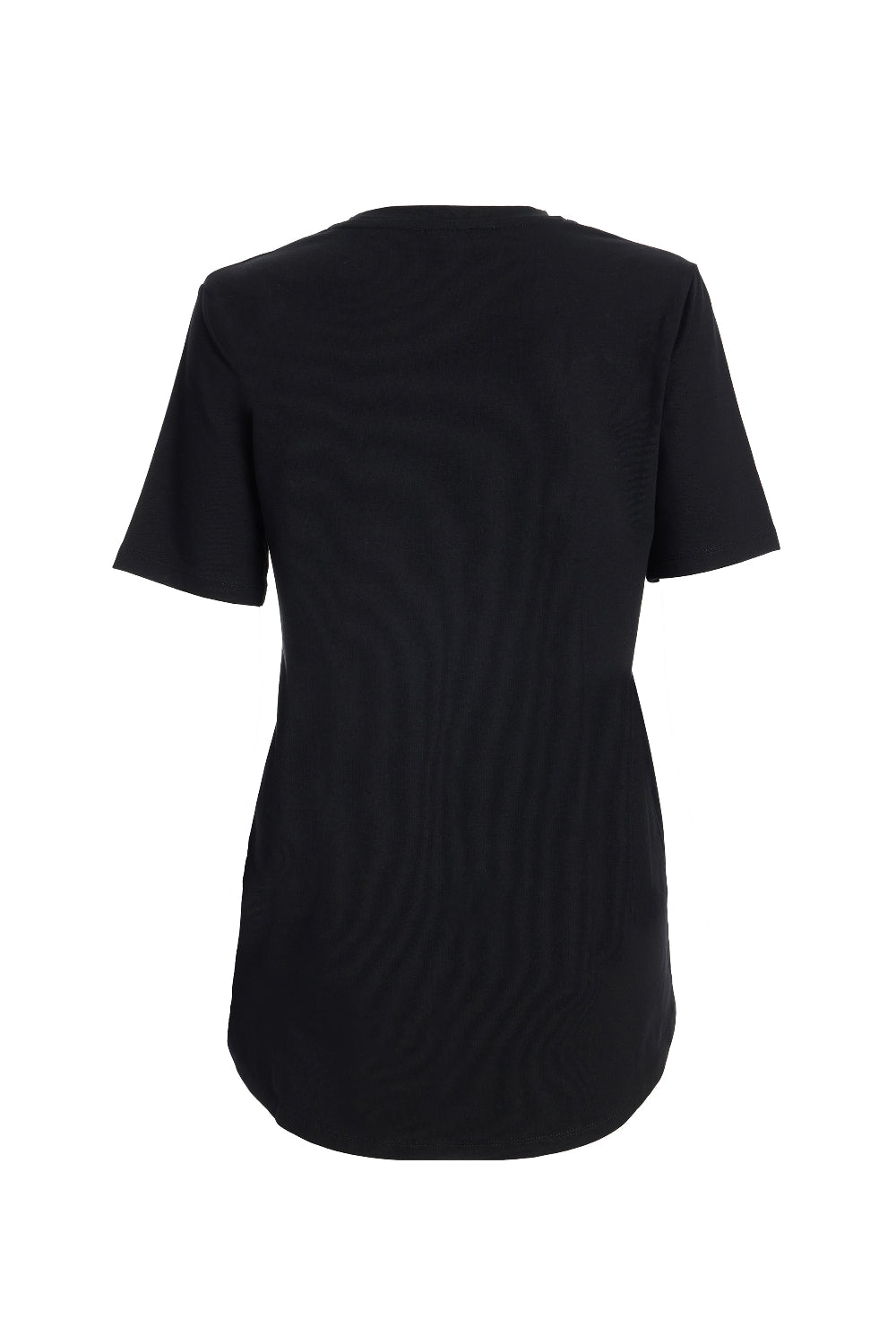 2be4A-Kadın Siyah Arkası Uzun Ttshirt-2-Milagron.com