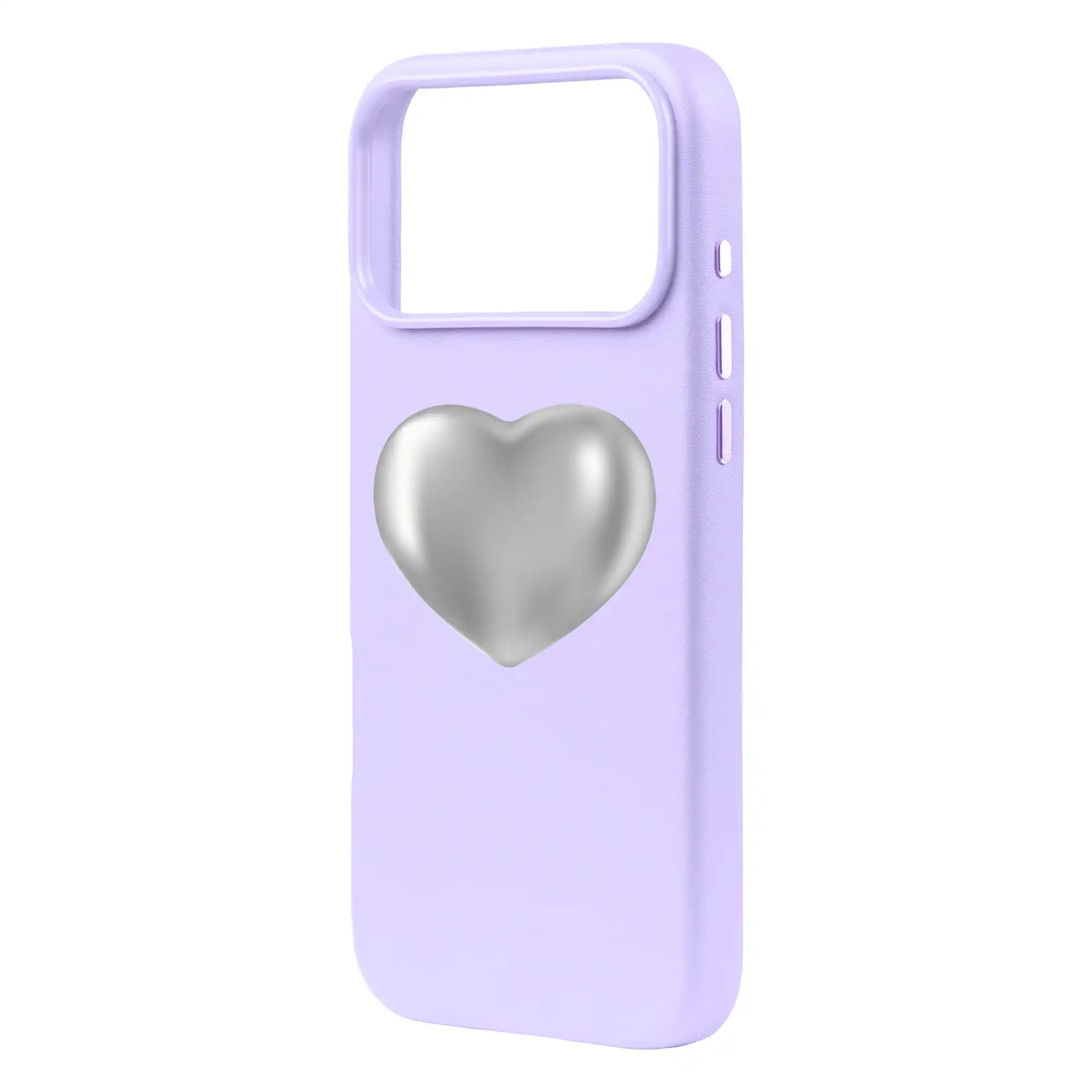 Silver Heart-Signature Leather Kılıf Magsafe Özellikli - Iphone 17 Pro Max