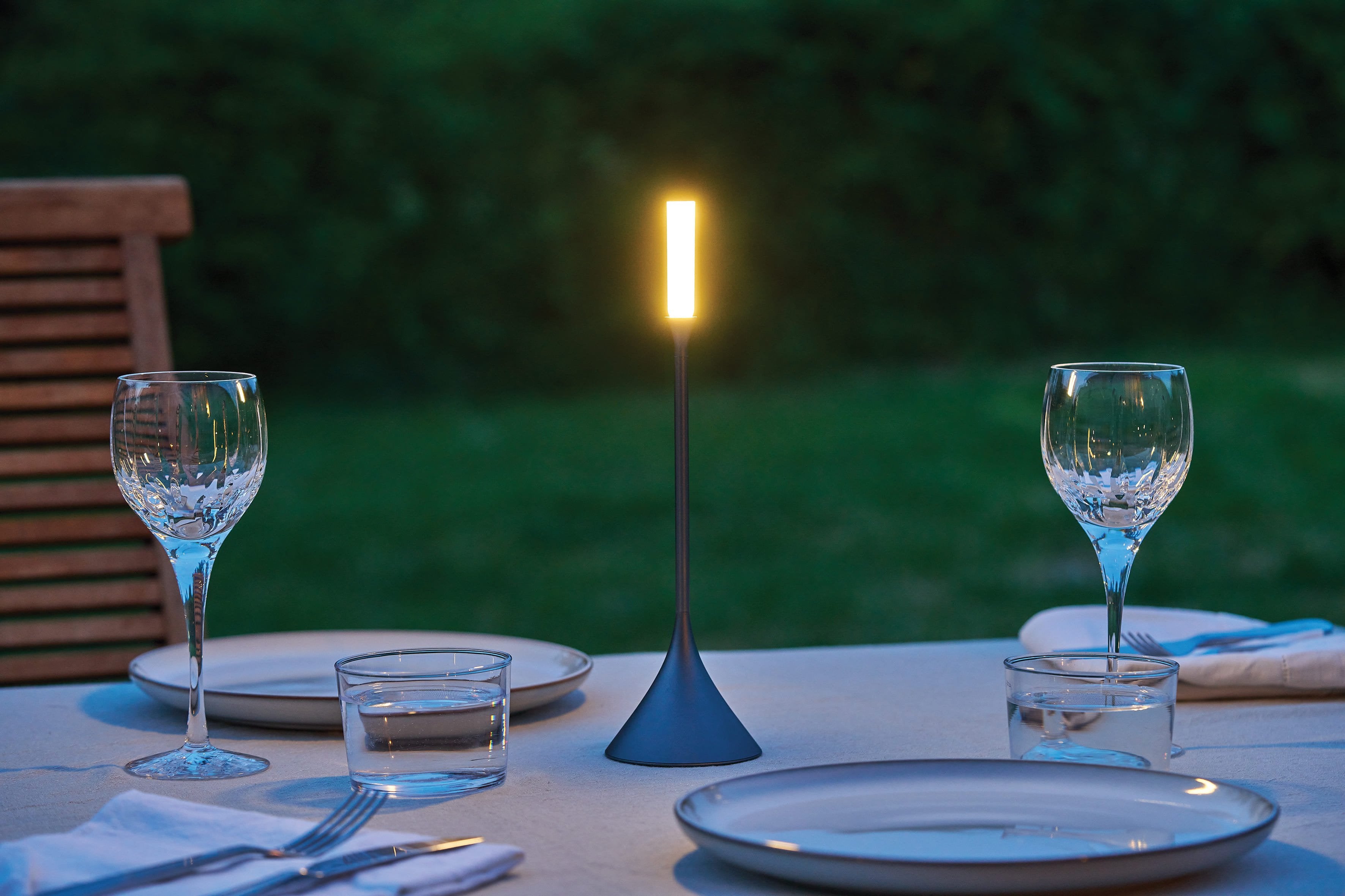 Lexon Steli Candle Aydınlatma Metalik Gri