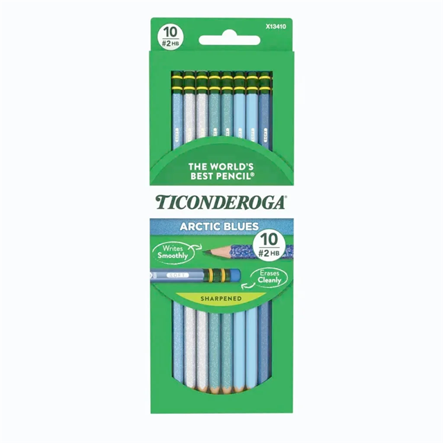Dixon Ticonderoga The World'S Best Pencil Arctic Blue ( Soft ) 10'Lu Kurşun Kalem
