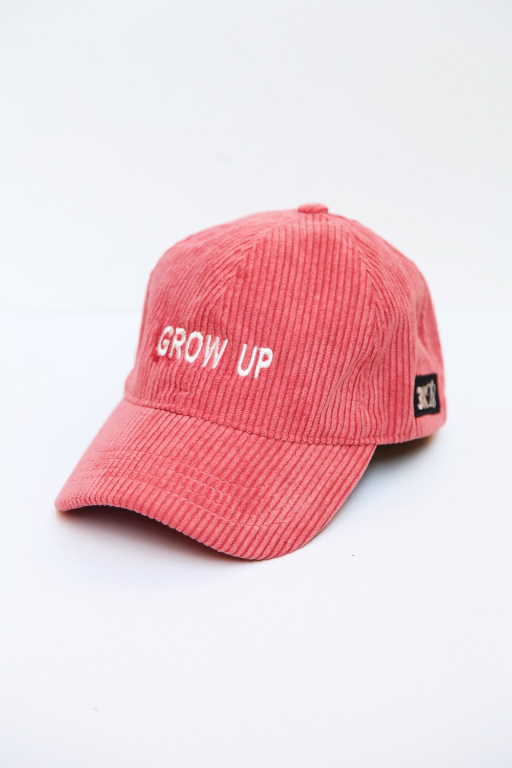 3K28-Fitilli Kadife Grow Up Cap-Şapka-1-Milagron.com