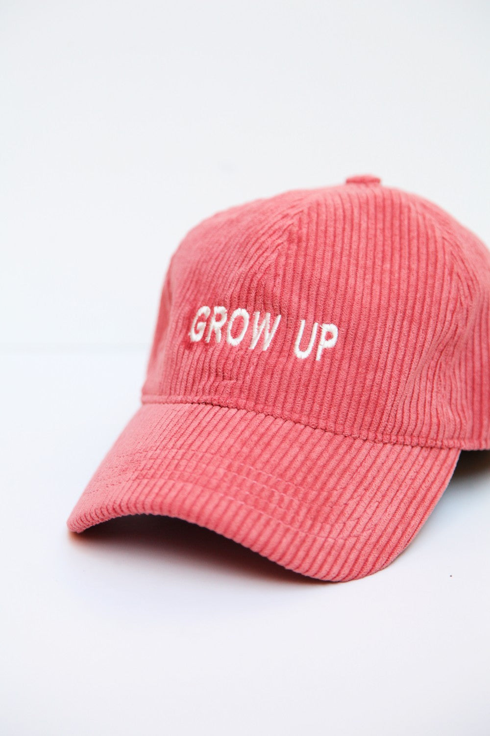 3K28-Fitilli Kadife Grow Up Cap-Şapka-2-Milagron.com