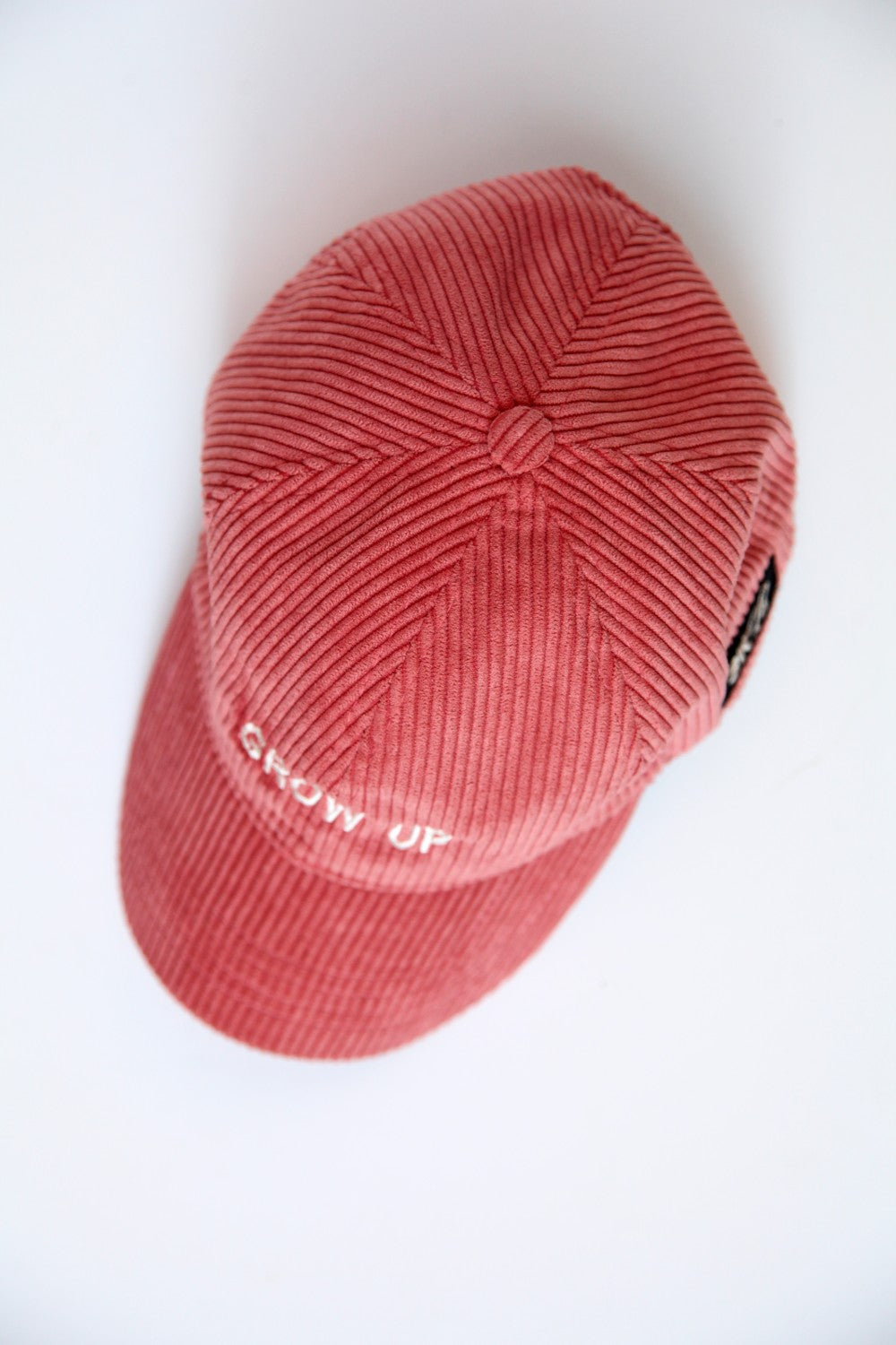 3K28-Fitilli Kadife Grow Up Cap-Şapka-3-Milagron.com