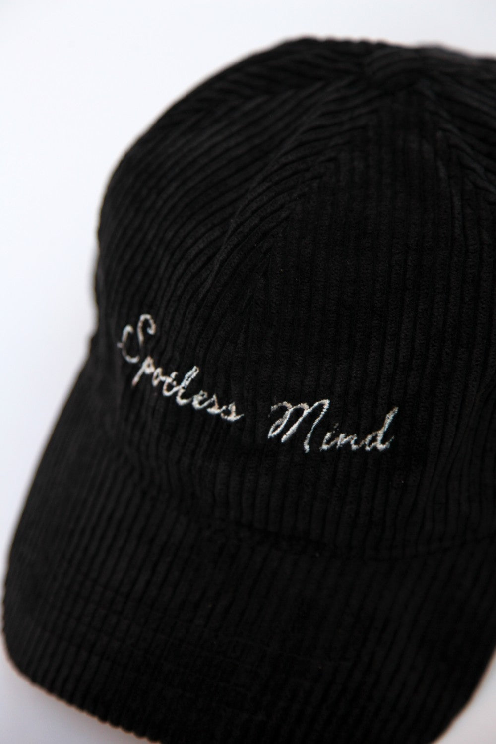 3K28-Fitilli Kadife Siyah Cap-Şapka-4-Milagron.com