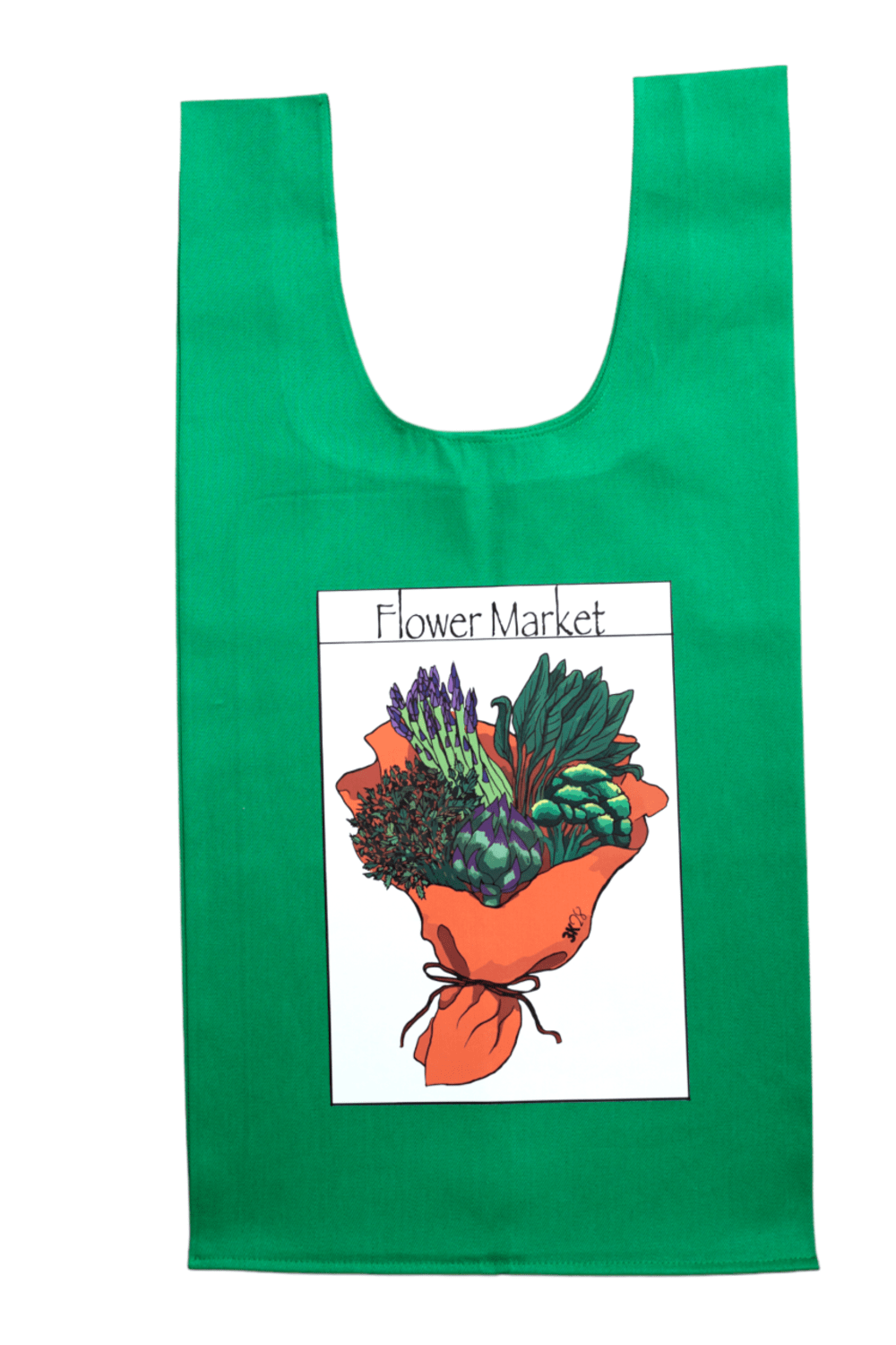 3K28-Flower Market Grocery Bag-Bez Çanta-1-Milagron.com