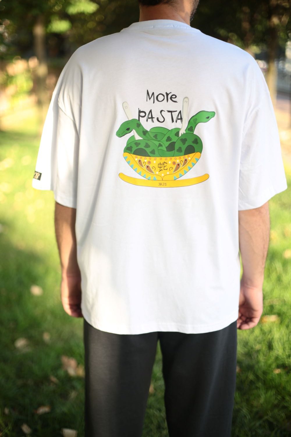 3K28-Yılan Oversize T-shirt-T-Shirts-4-Milagron.com