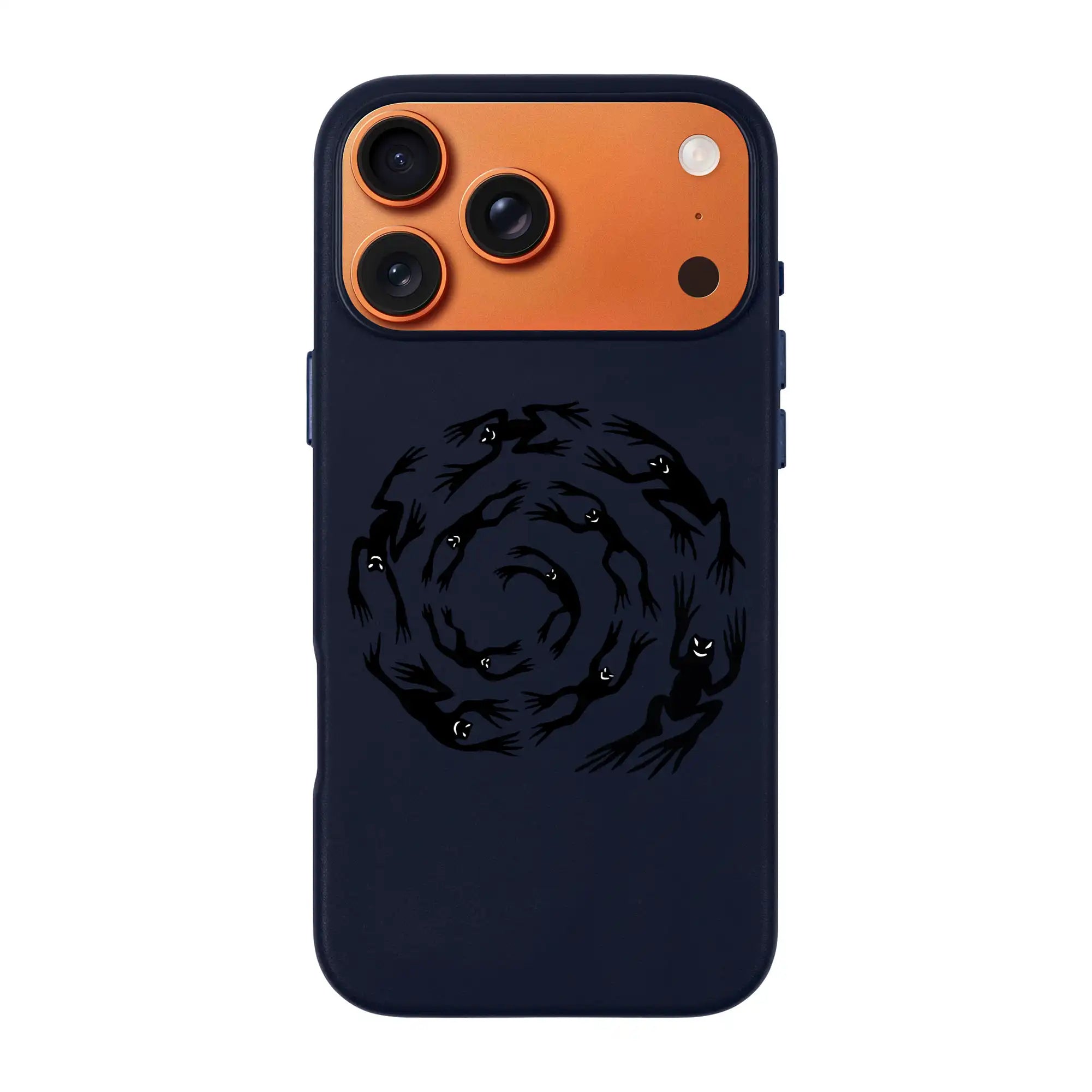 Swirling Frogs-Signature Leather Kılıf Magsafe Özellikli - Iphone 17 Pro