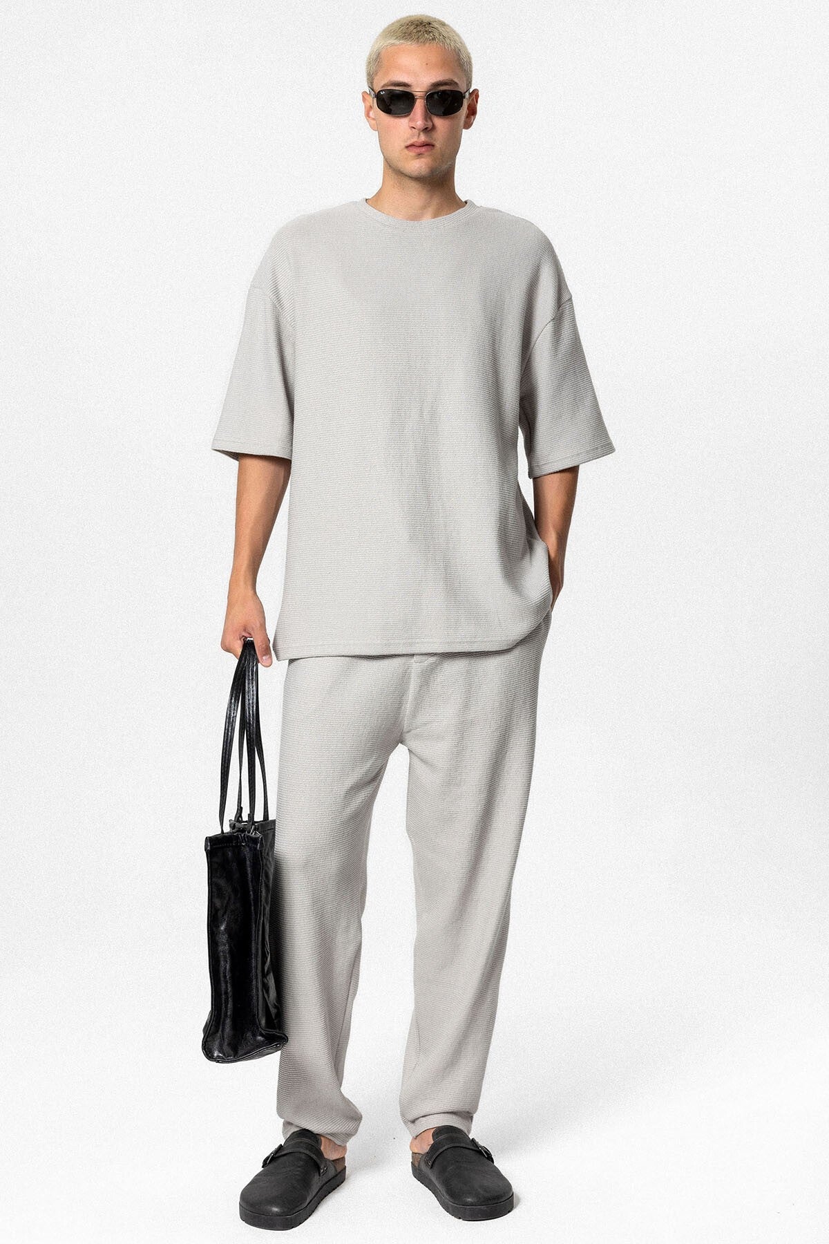 Oversize Basic Triko Eşofman Takım