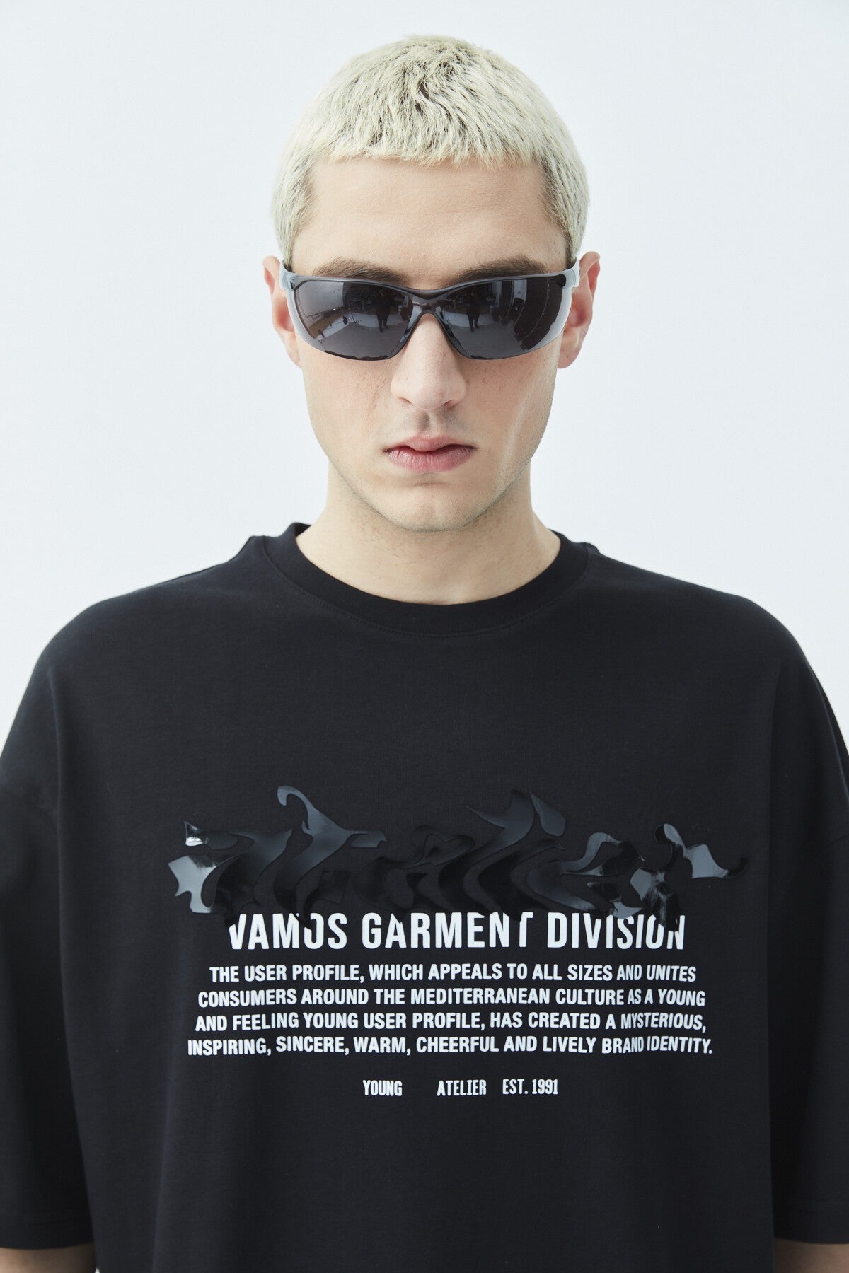 Atelier Kabartma Baskılı Oversize Tişört