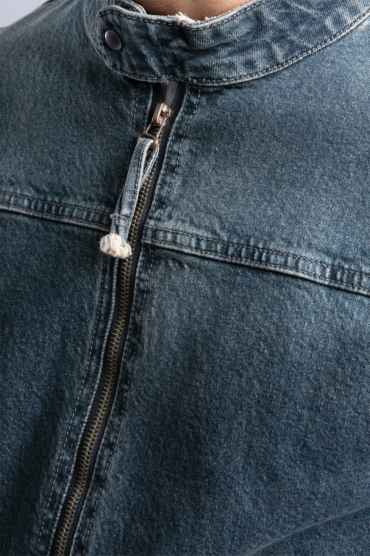 Catch-Nakış Detaylı Biker Form Denim Ceket-Ceket-2-Milagron.com