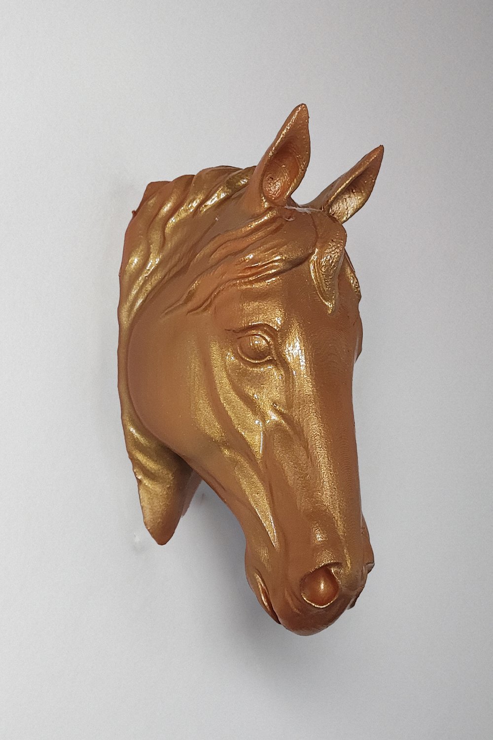 42A35 Home & Living-At Kafası Duvar Figürü | Antik Gold-Duvar Dekorları-1-Milagron.com