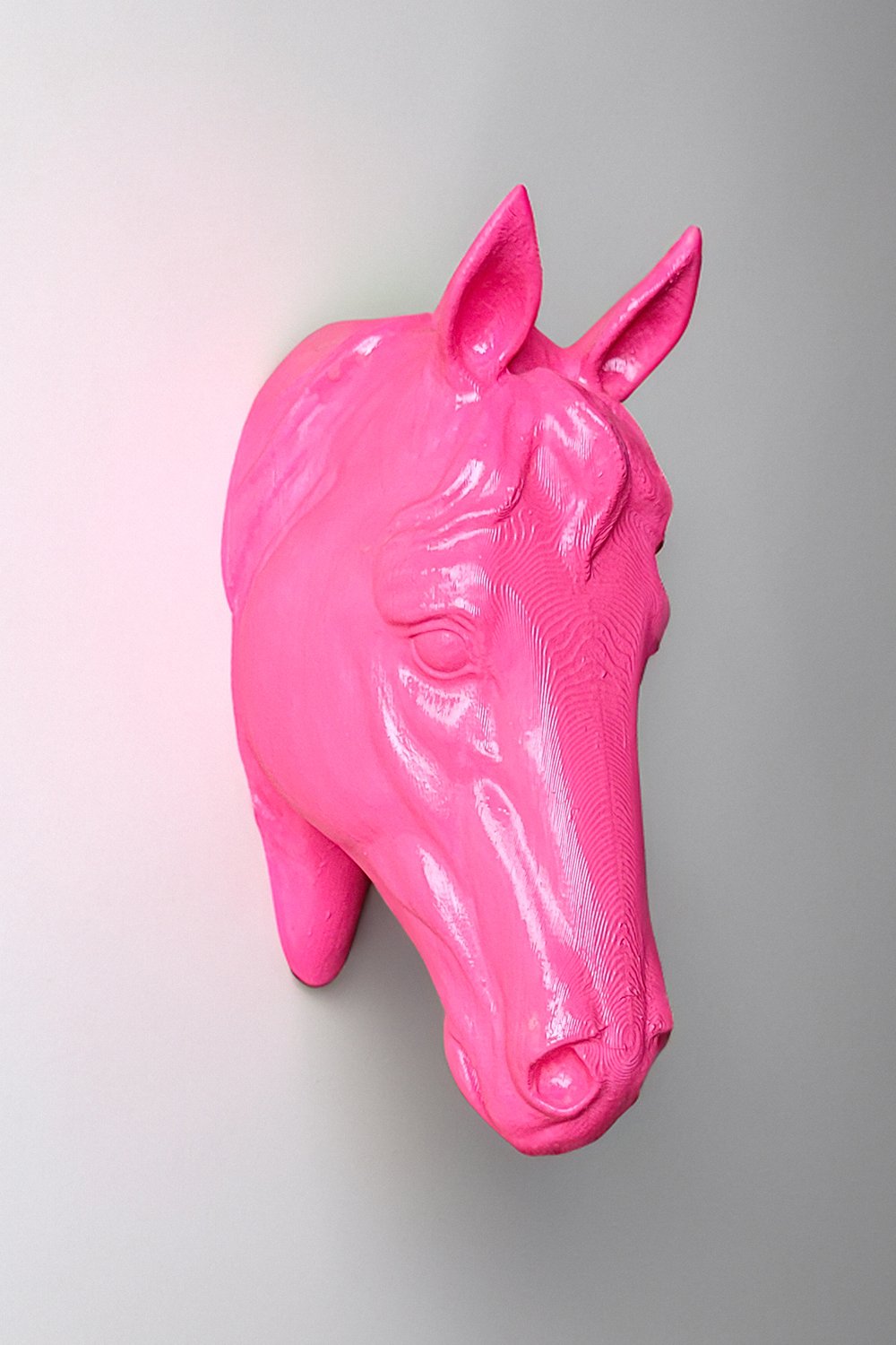 42A35 Home & Living-At Kafası Duvar Figürü | Pembe-Duvar Dekorları-1-Milagron.com