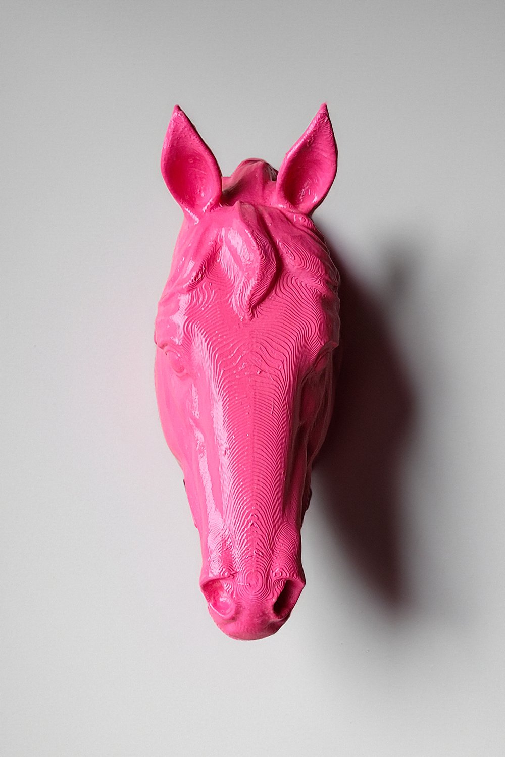 42A35 Home & Living-At Kafası Duvar Figürü | Pembe-Duvar Dekorları-2-Milagron.com