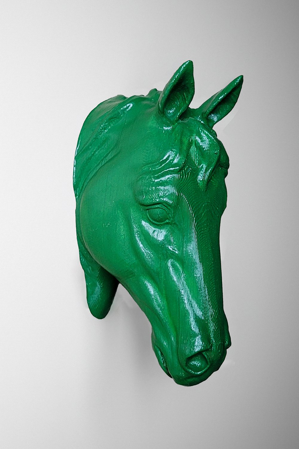 42A35 Home & Living-At Kafası Duvar Figürü | Yeşil-Duvar Dekorları-1-Milagron.com