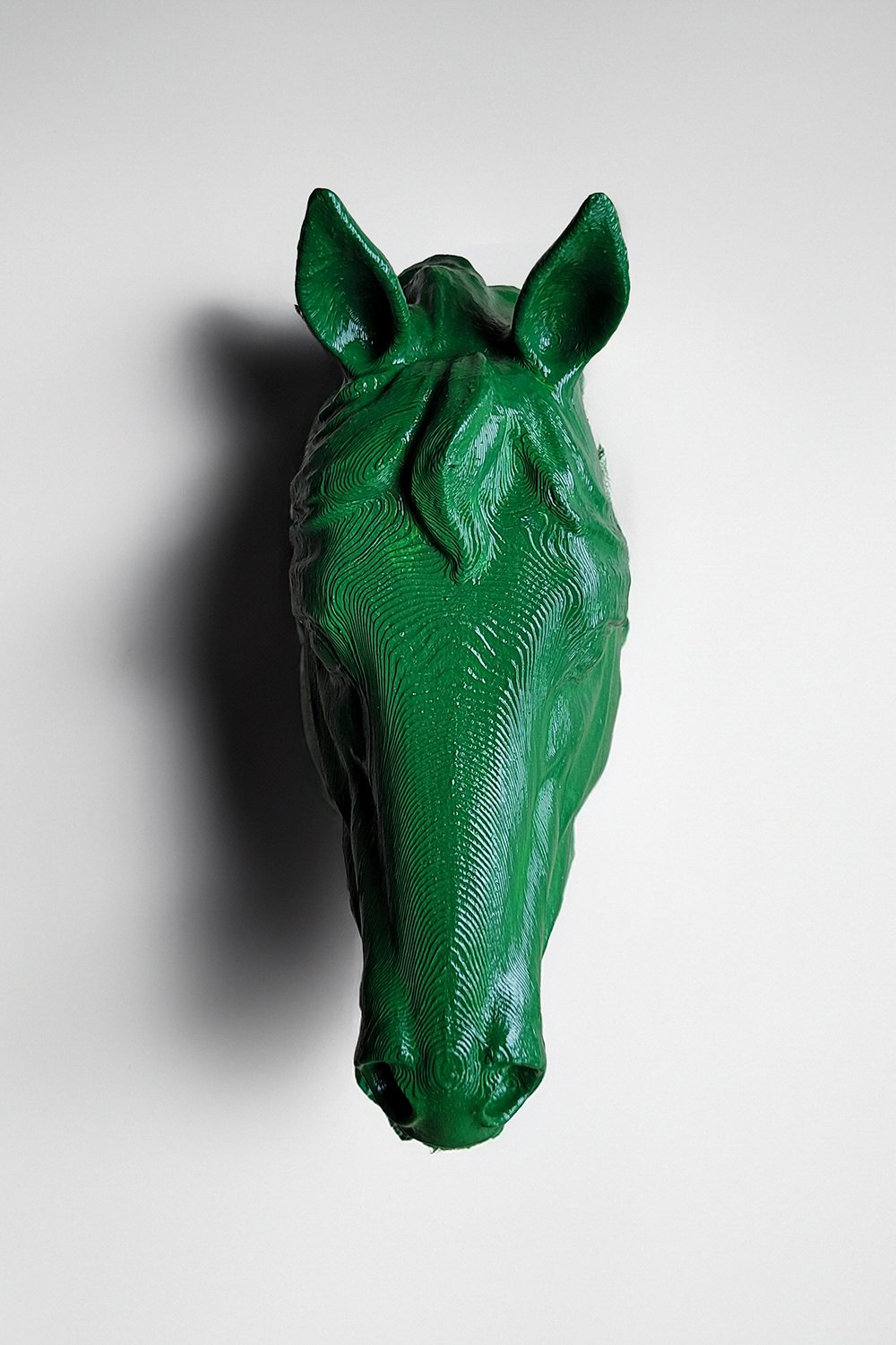 42A35 Home & Living-At Kafası Duvar Figürü | Yeşil-Duvar Dekorları-2-Milagron.com